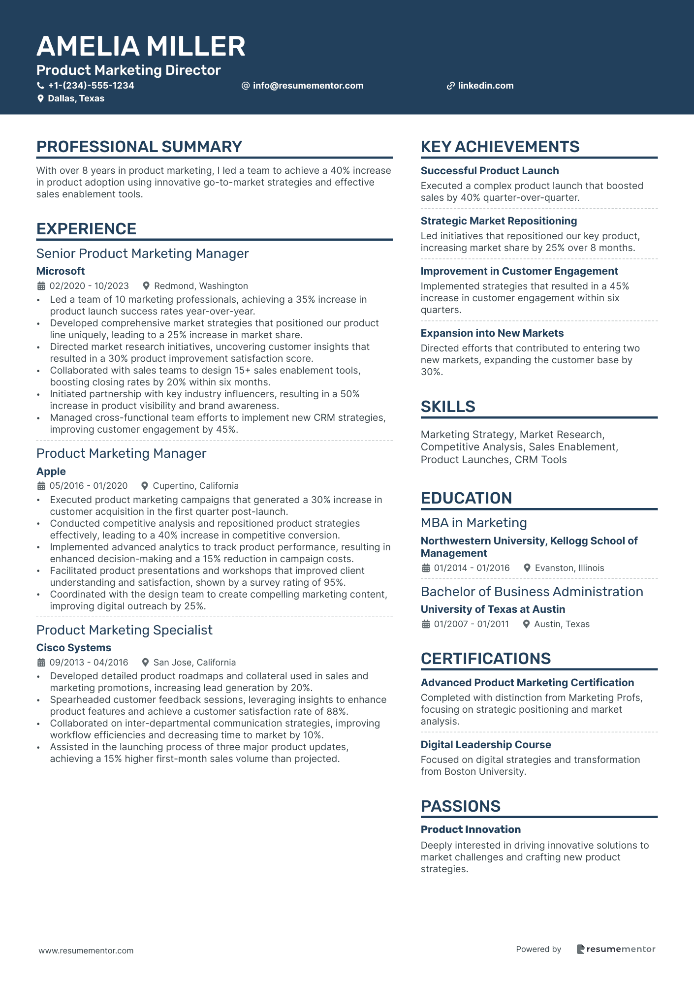 Product Marketing Director