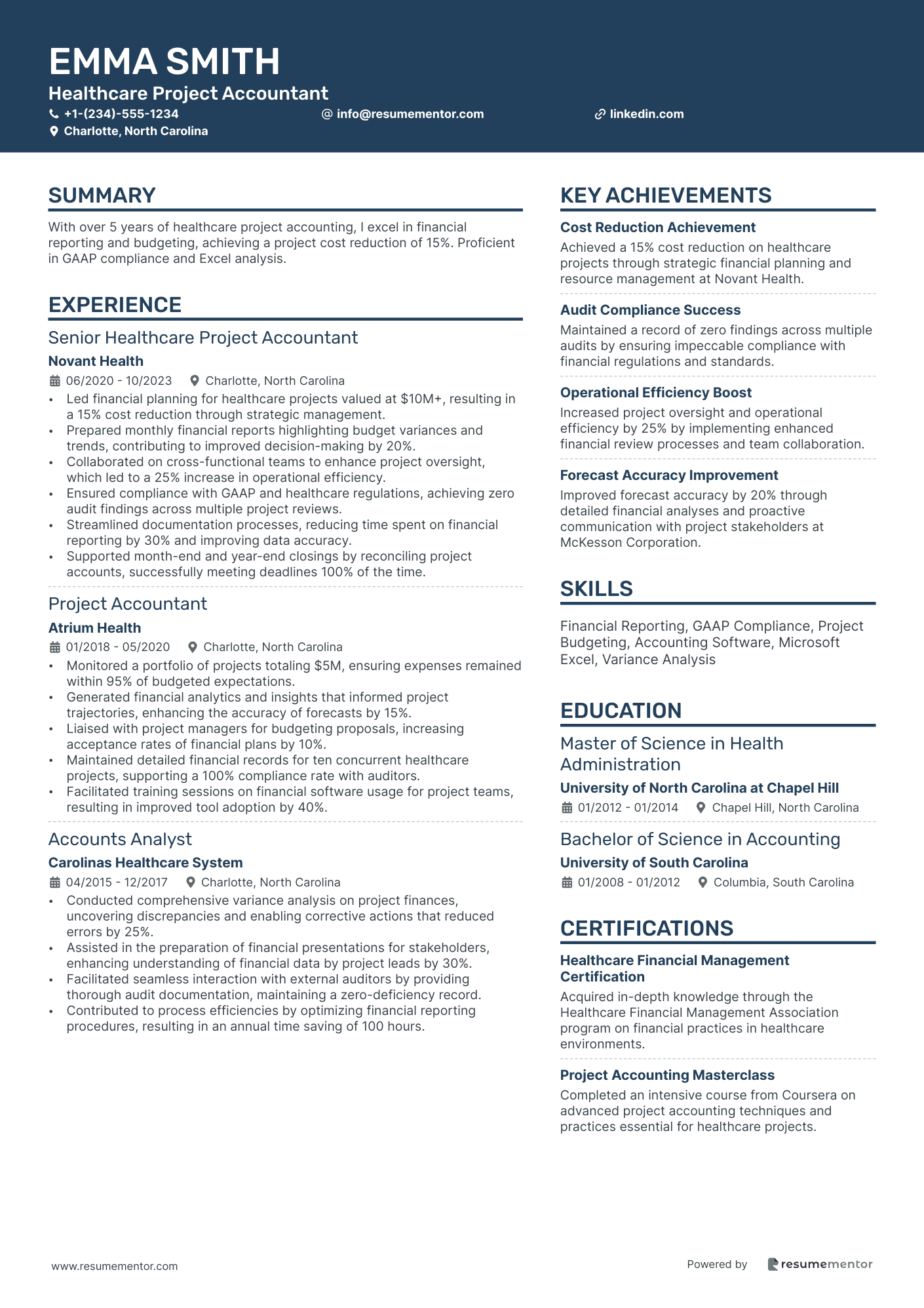 Healthcare Project Accountant