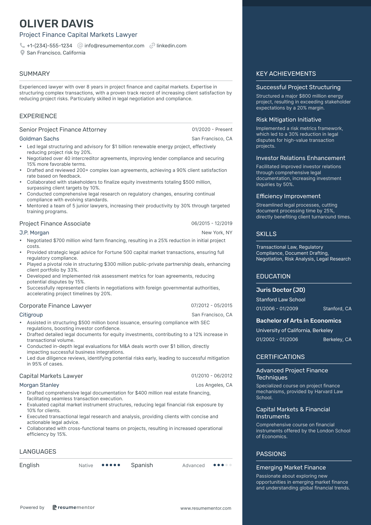 Project Finance Capital Markets Lawyer
