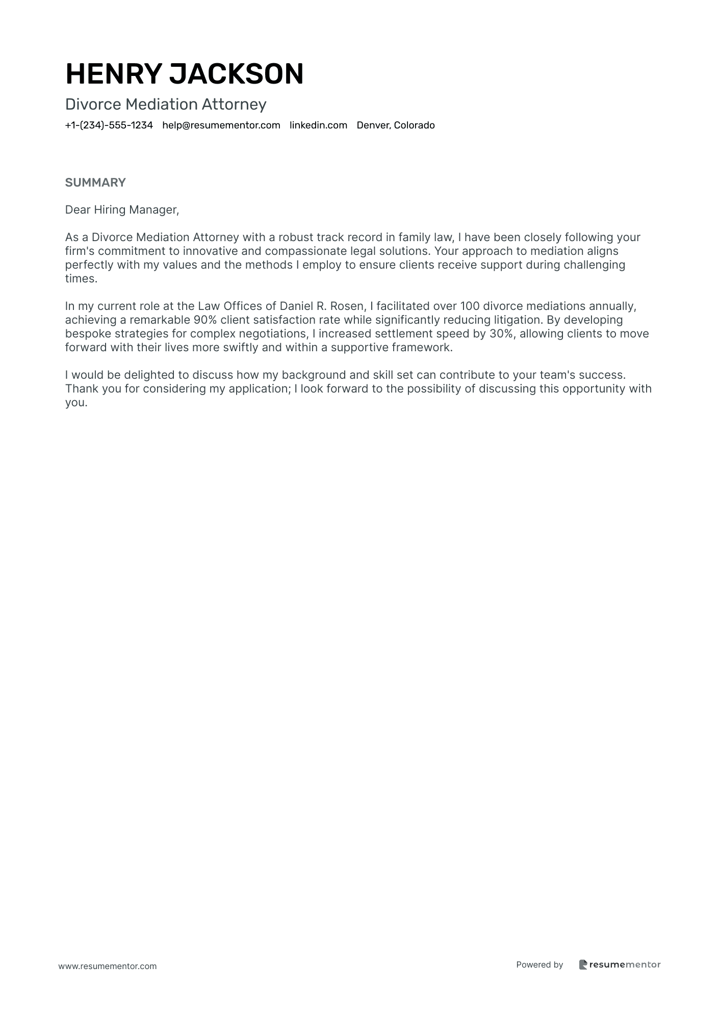 Divorce Mediation Attorney
