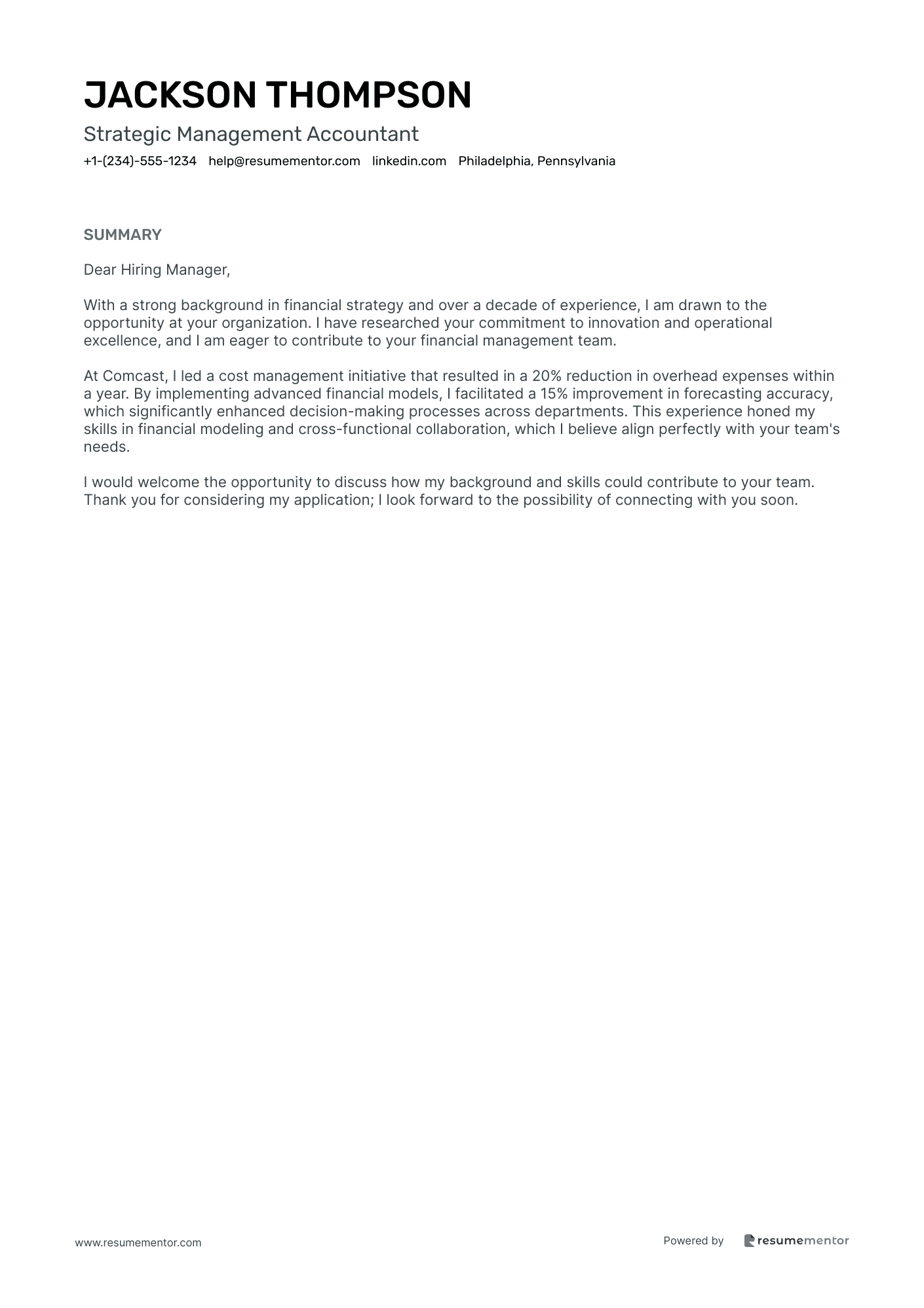 Strategic Management Accountant