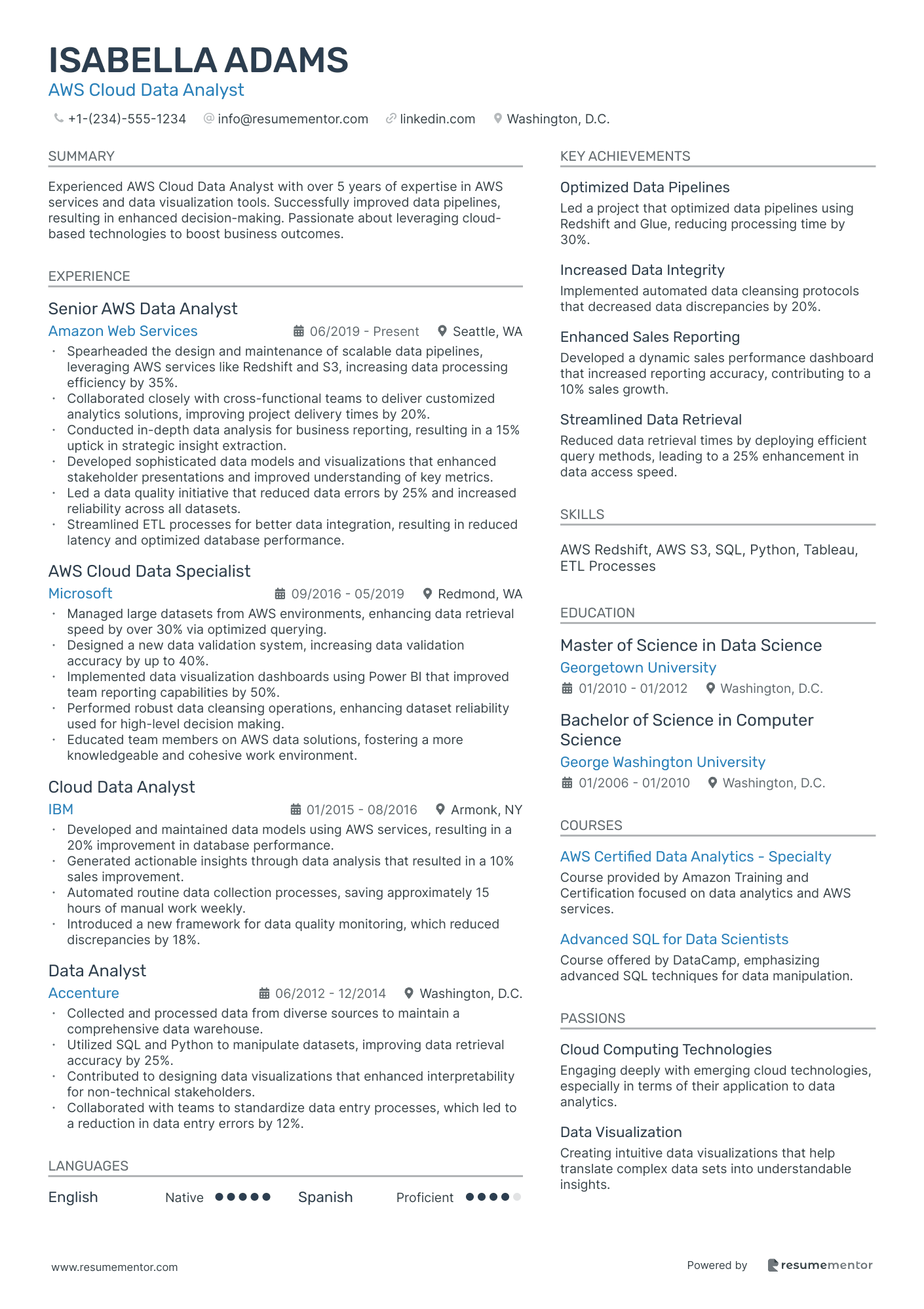 AWS Cloud Data Analyst