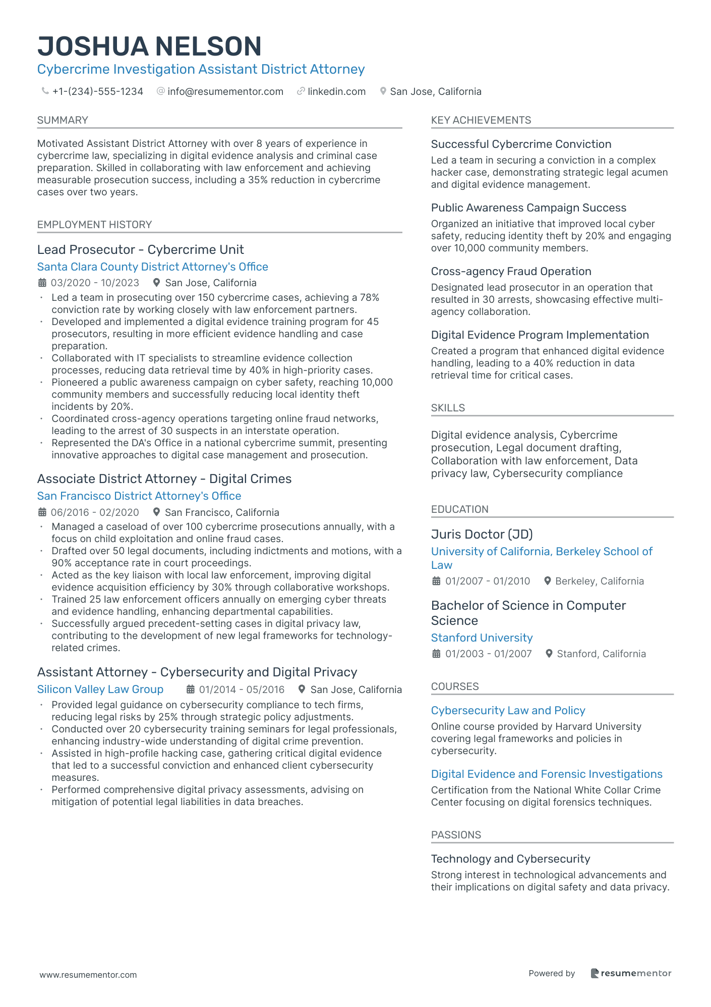 Cybercrime Investigation Assistant District Attorney