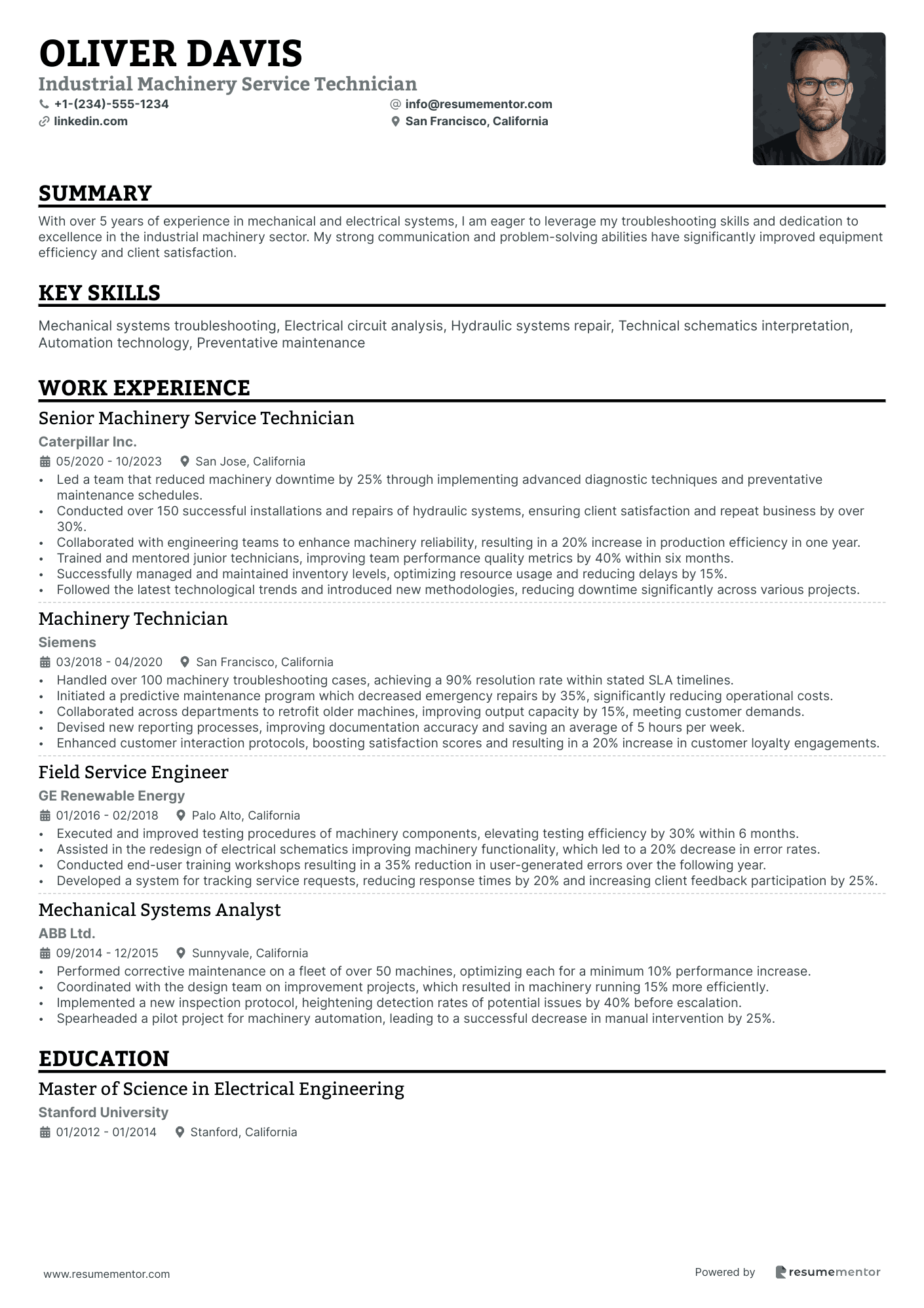 Industrial Machinery Service Technician