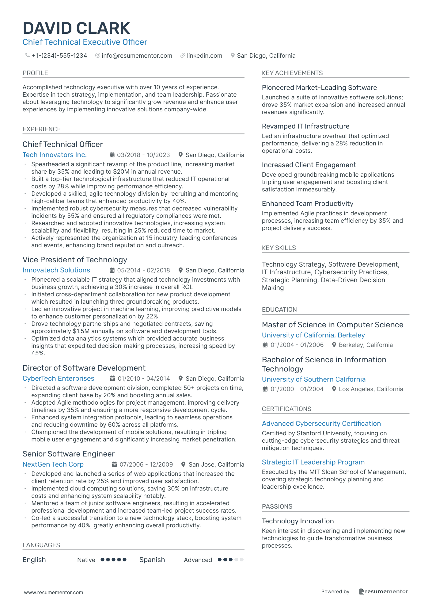 Chief Technical Executive Officer