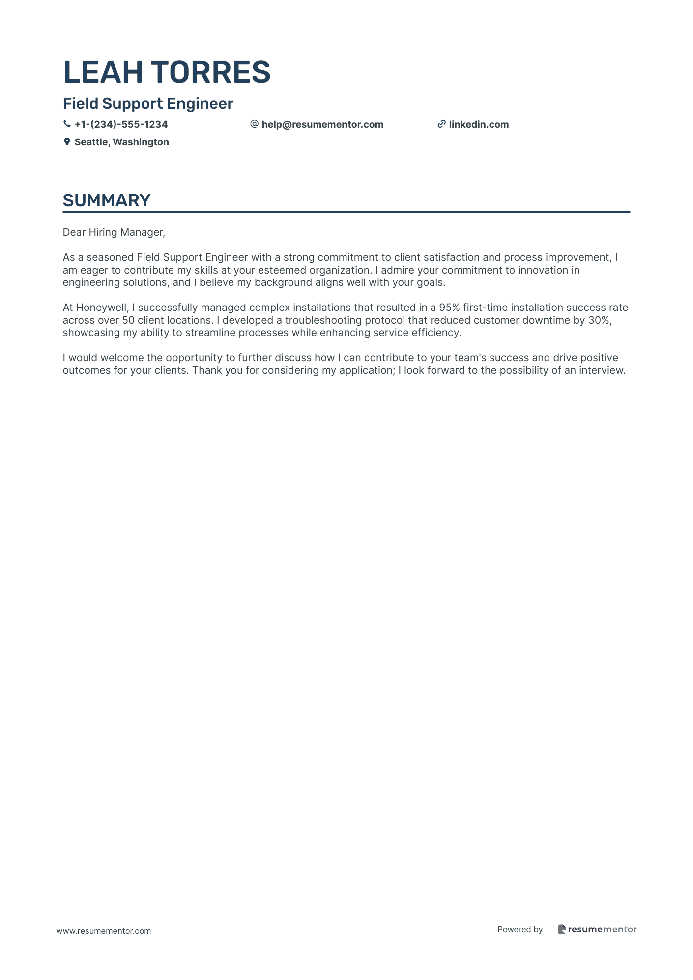Field Support Engineer