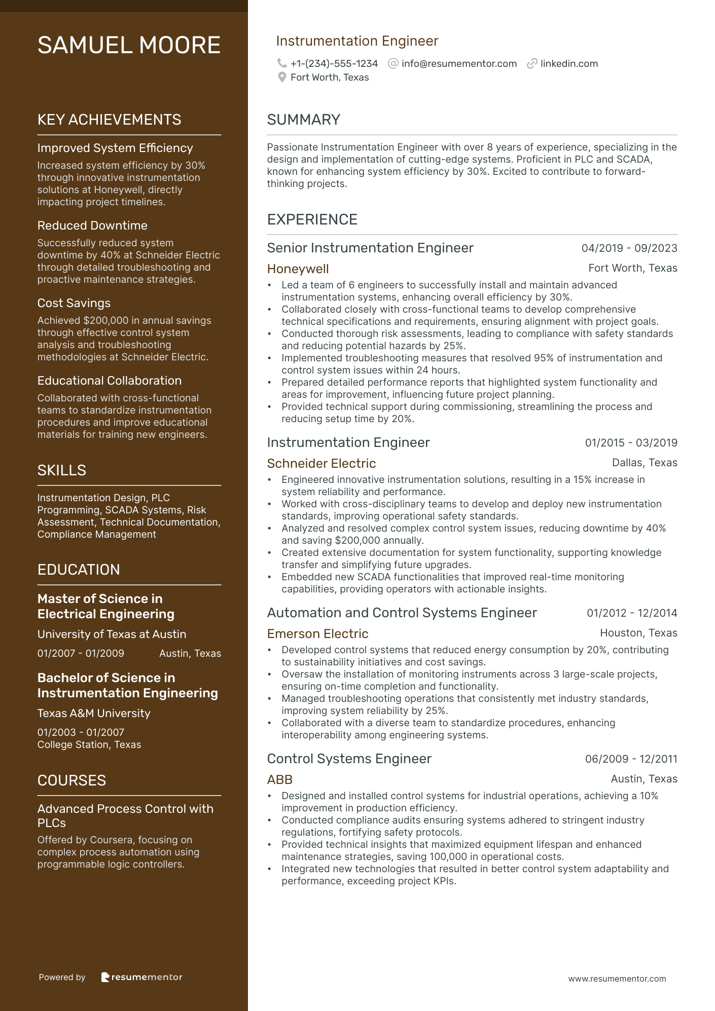 Instrumentation Engineer