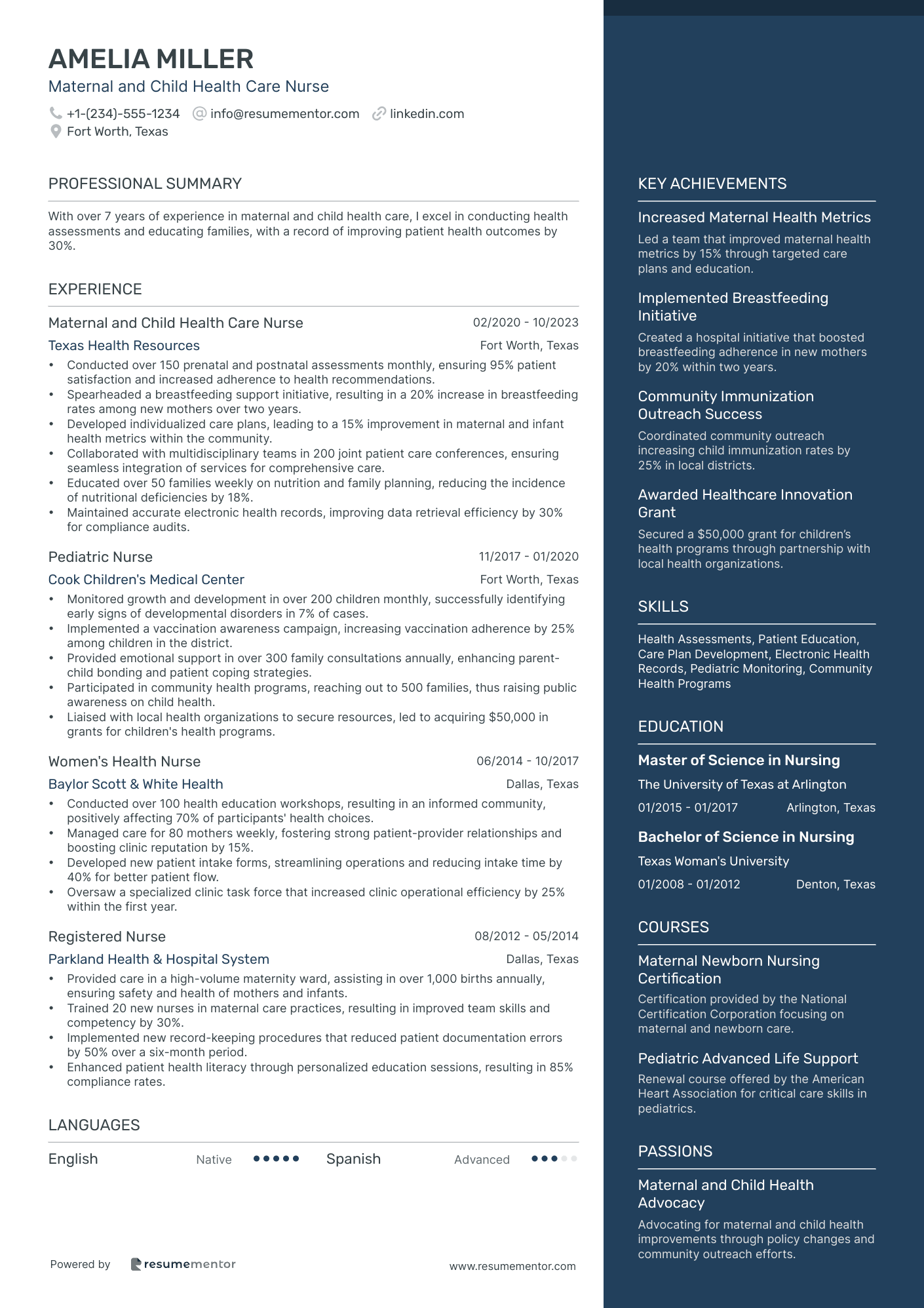 Maternal and Child Health Care Nurse