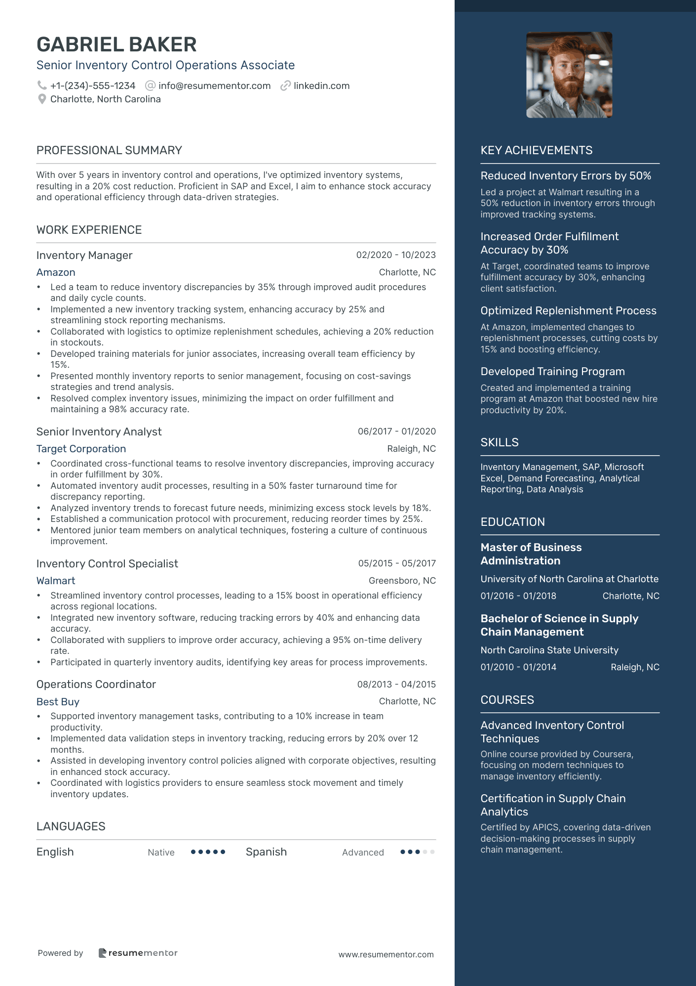 Senior Inventory Control Operations Associate