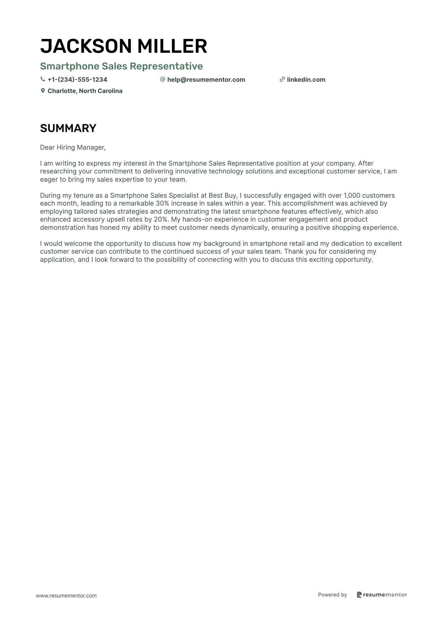 Smartphone Sales Representative
