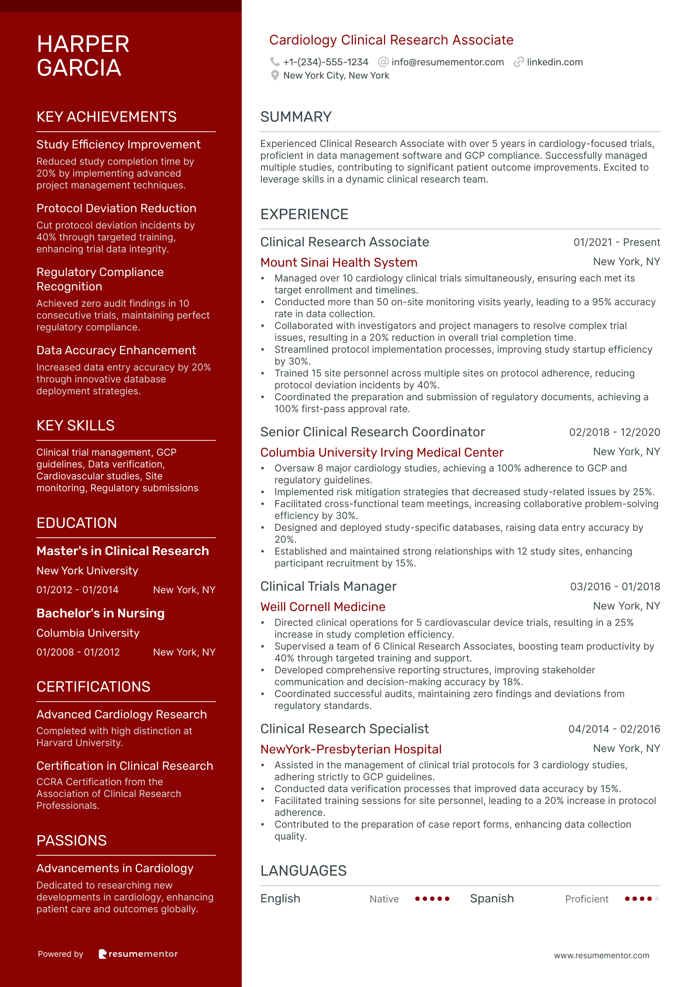 Cardiology Clinical Research Associate