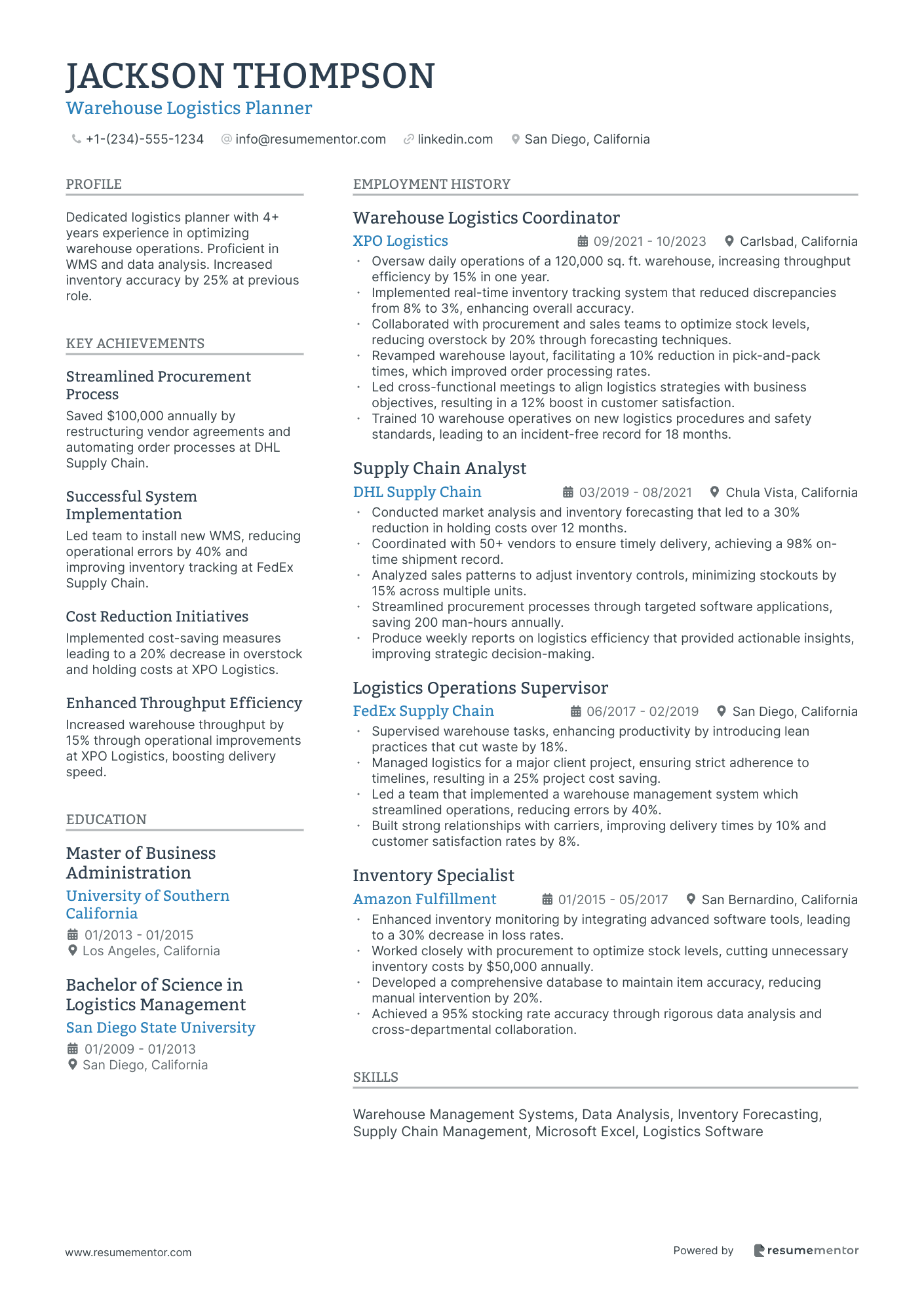 Warehouse Logistics Planner