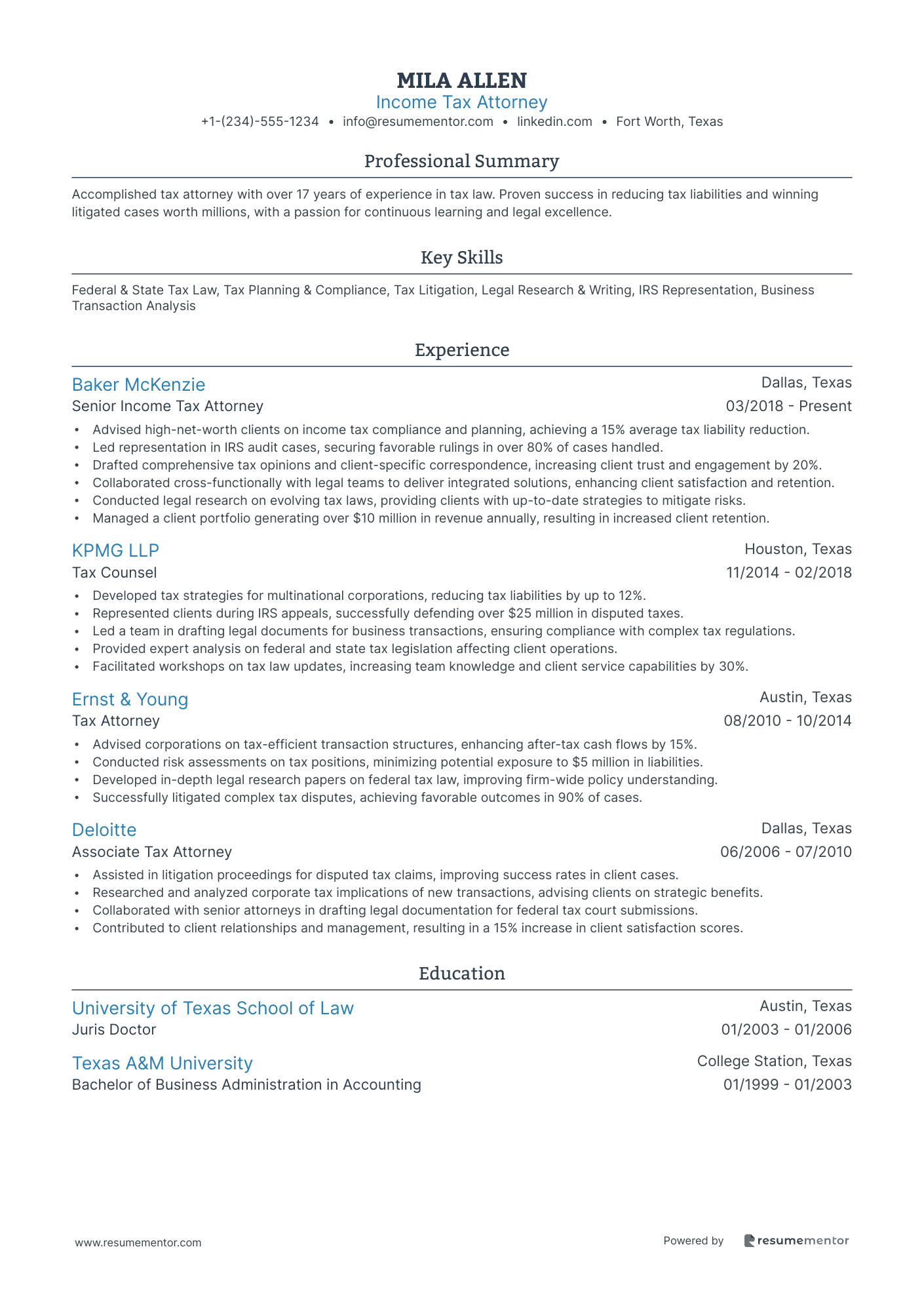 Income Tax Attorney