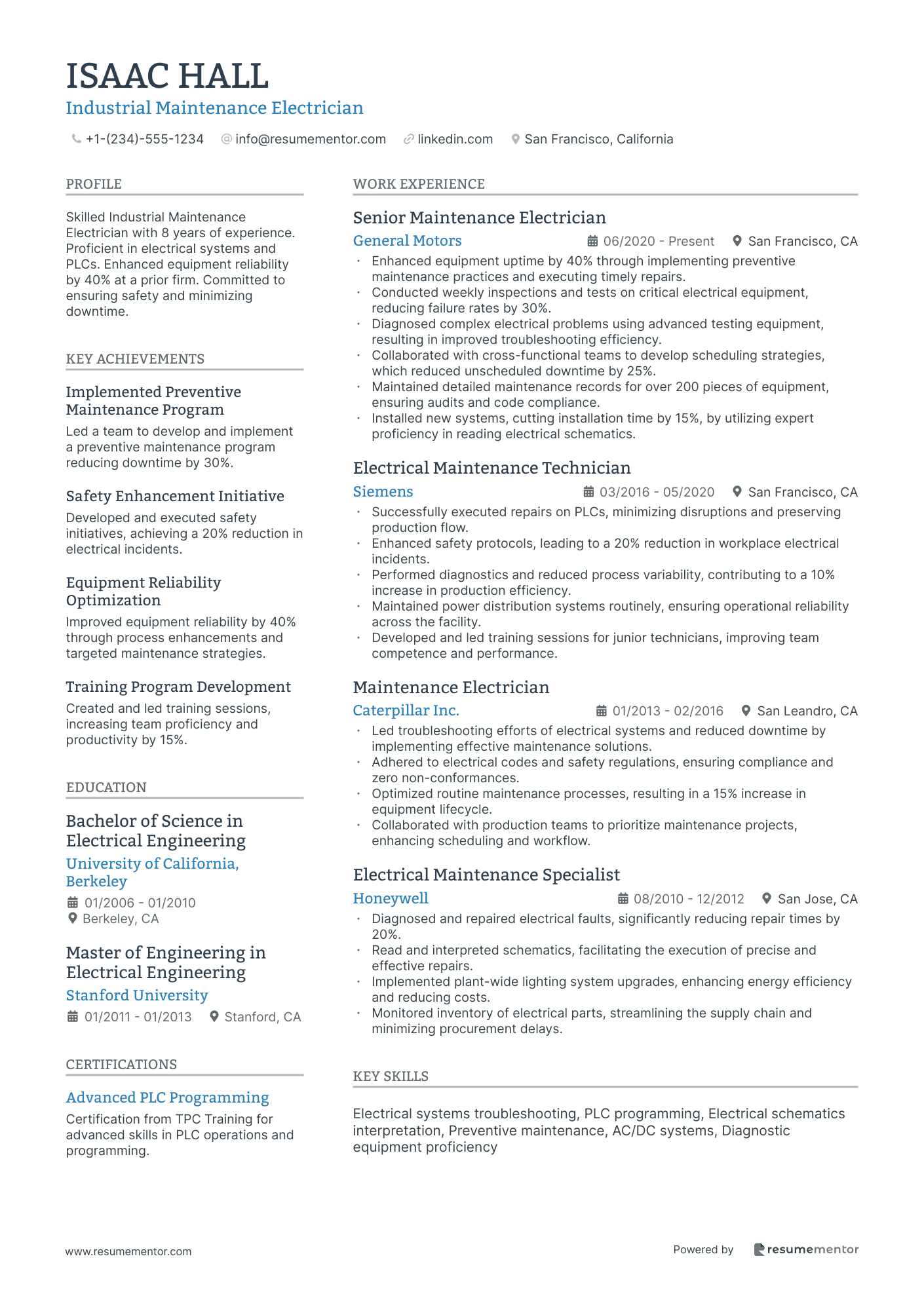 Industrial Maintenance Electrician