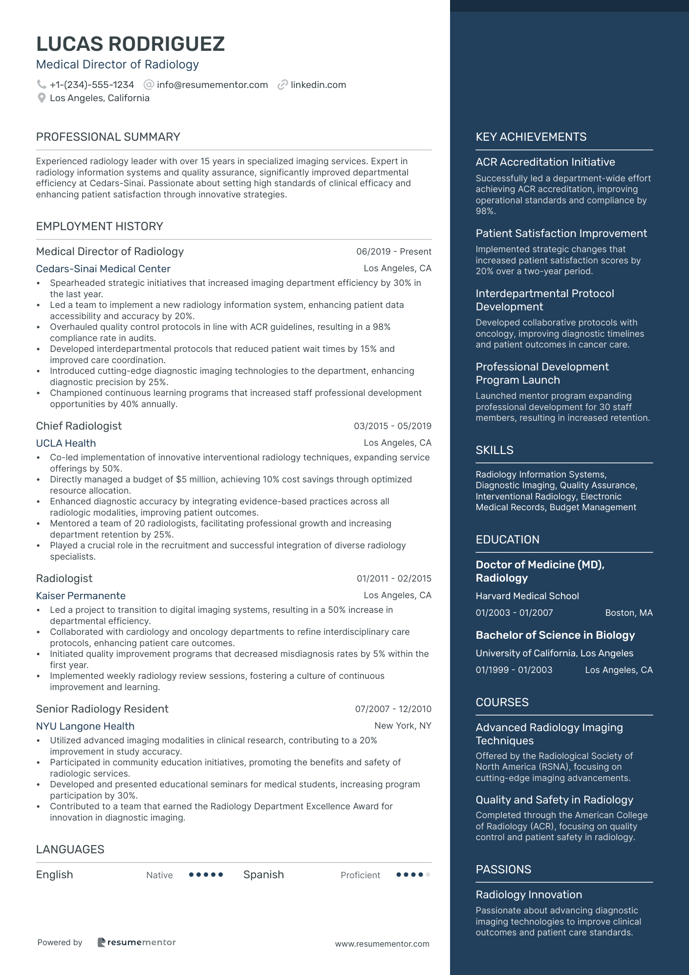 Medical Director of Radiology