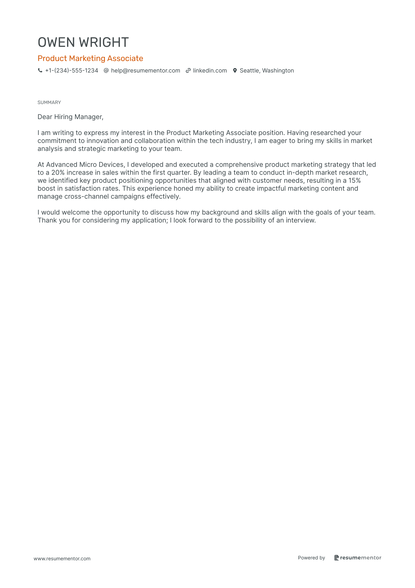 Product Marketing Associate