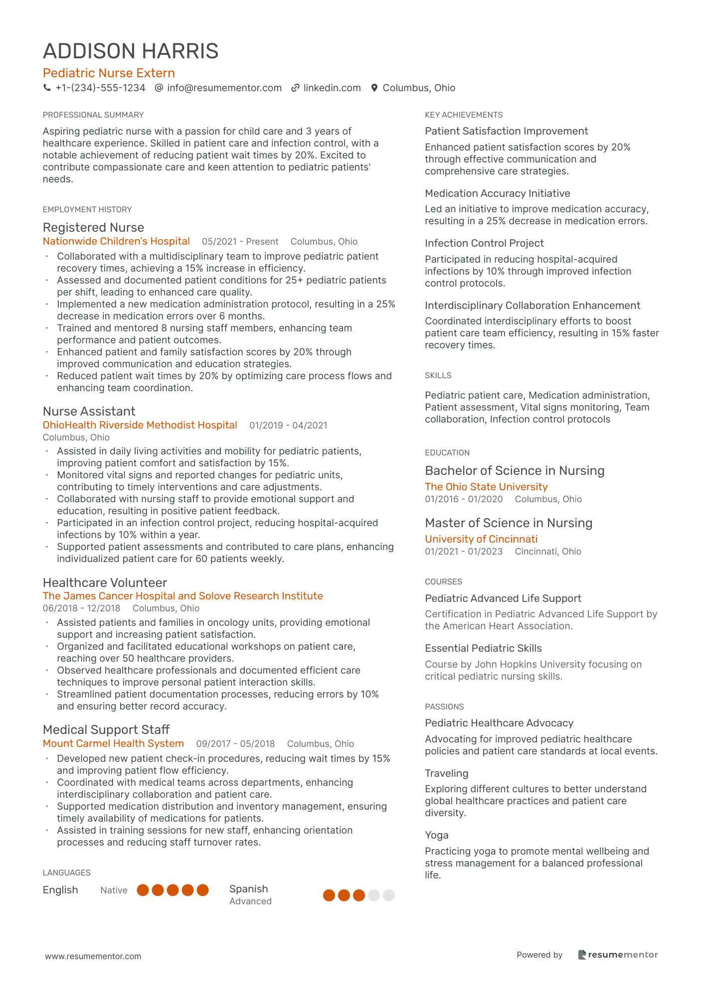 Pediatric Nurse Extern