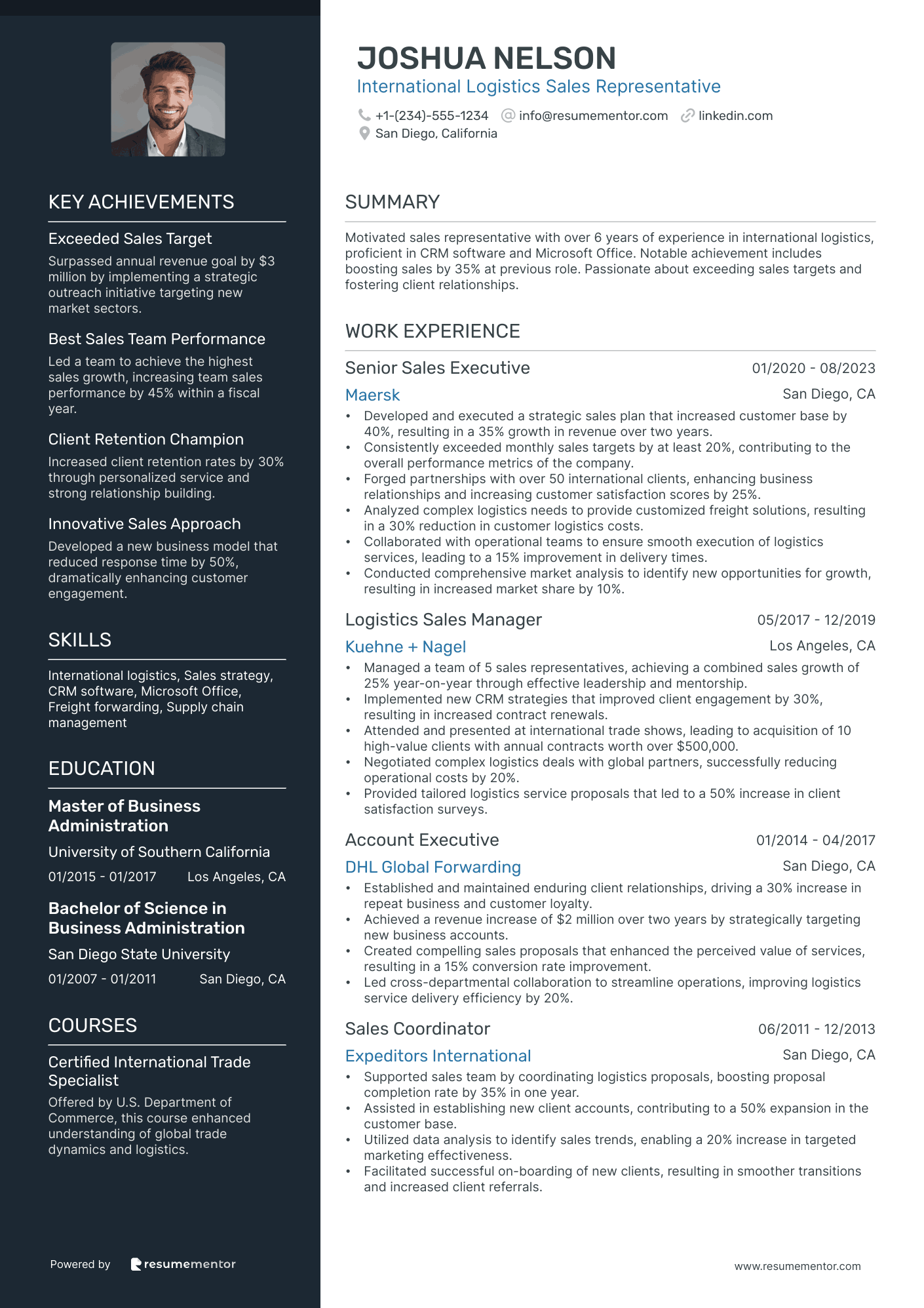 International Logistics Sales Representative