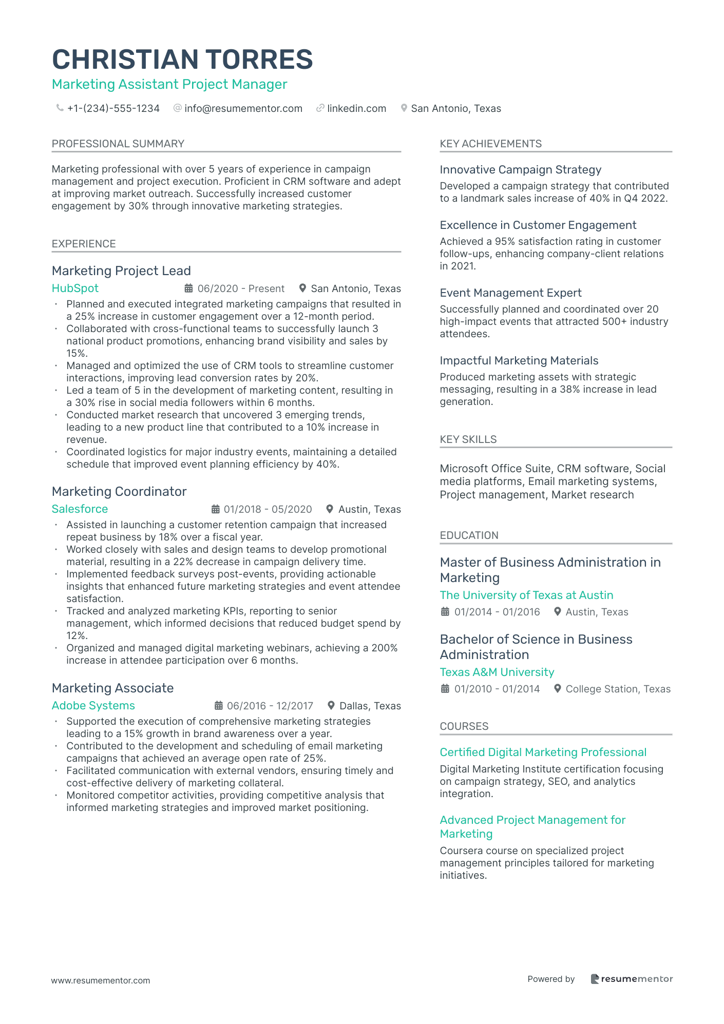 Marketing Assistant Project Manager