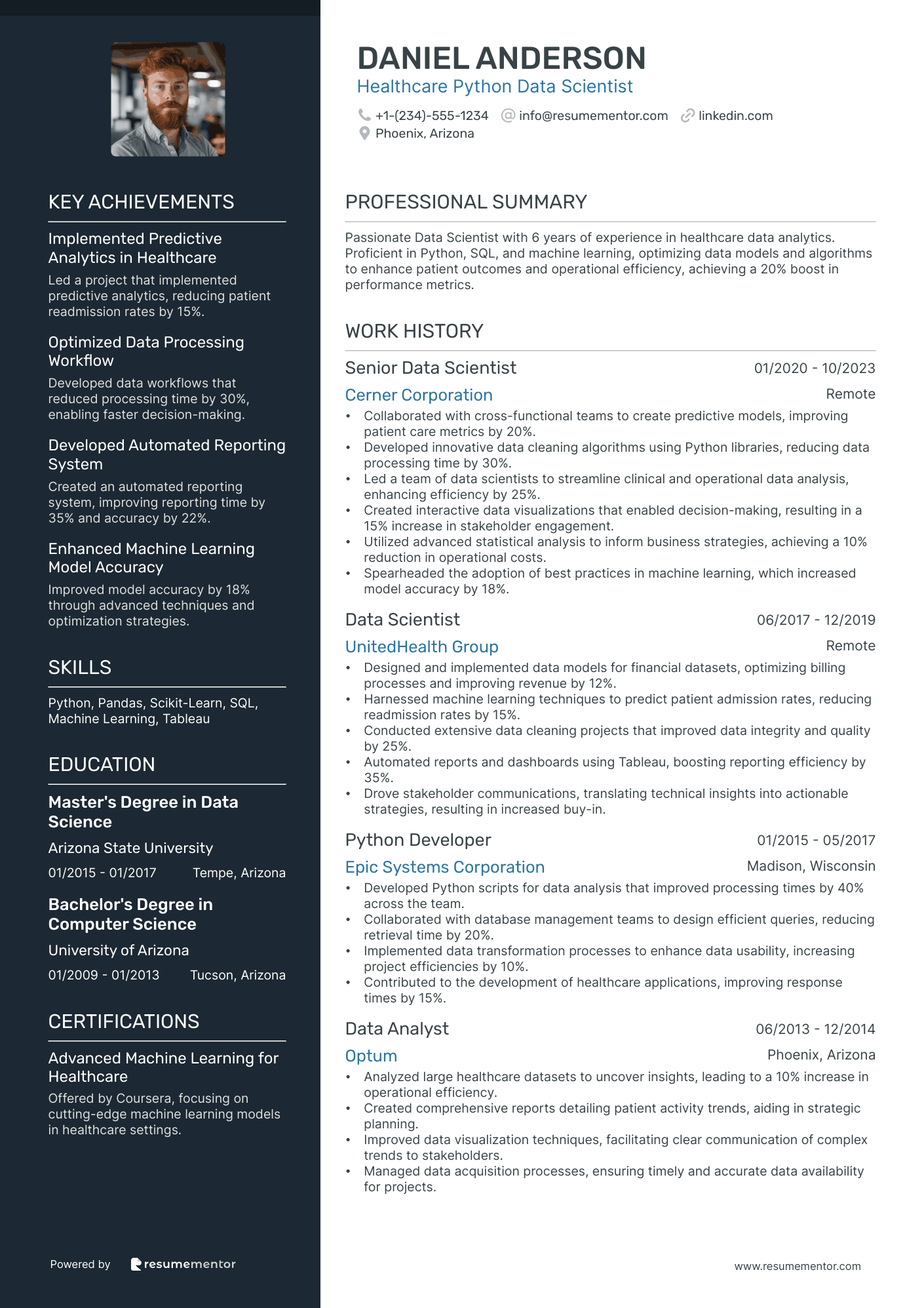 Healthcare Python Data Scientist