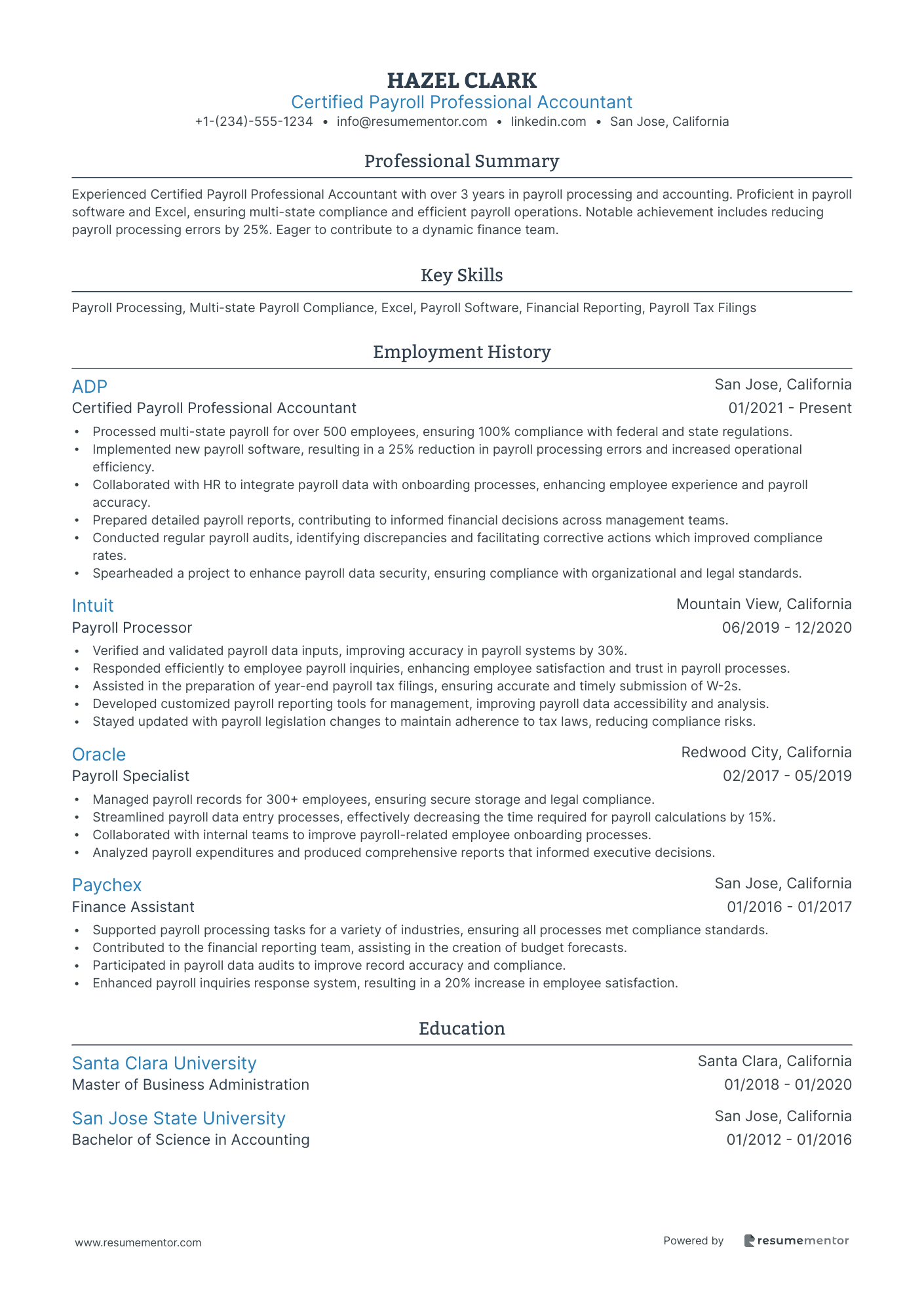 Certified Payroll Professional Accountant