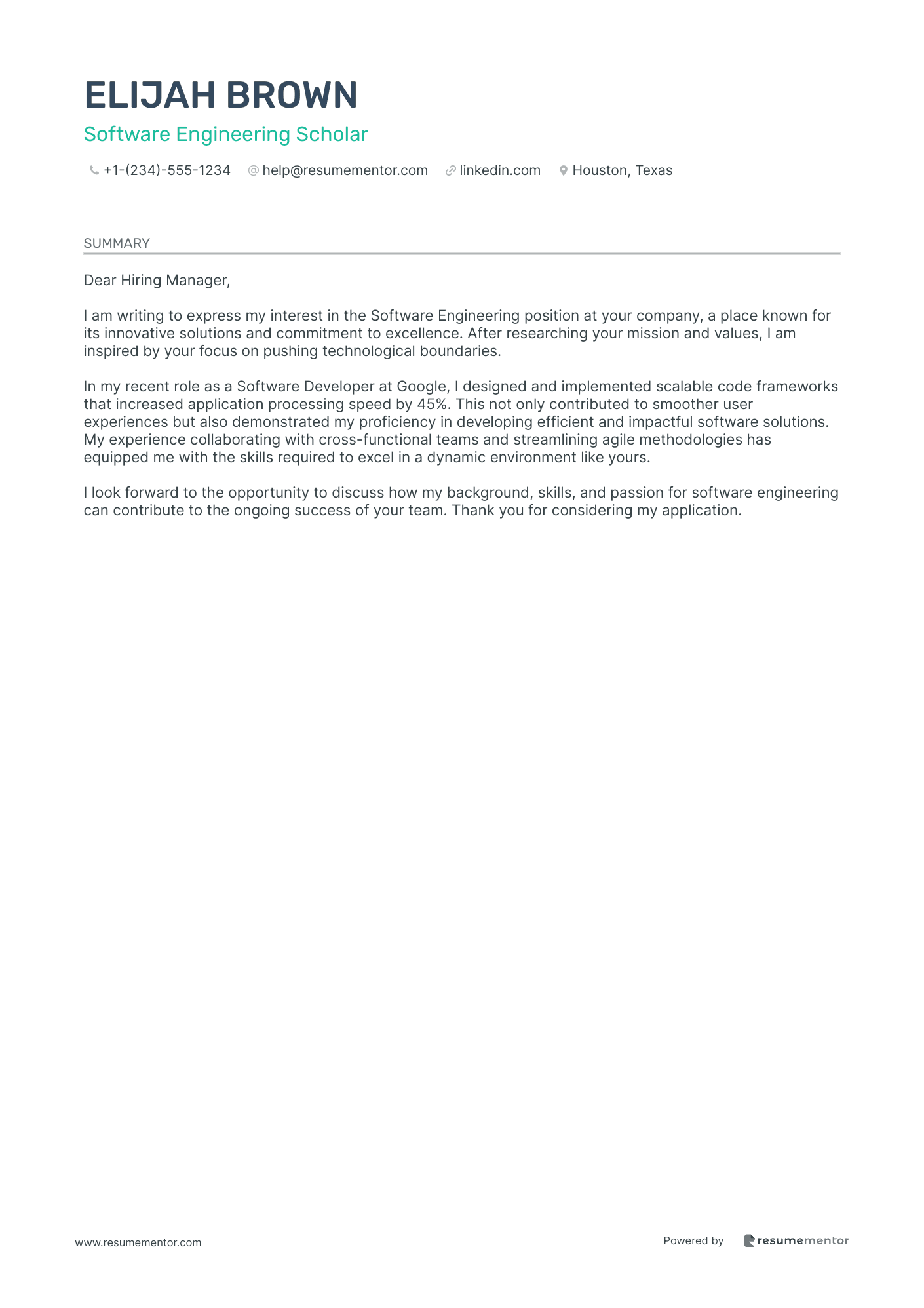 Software Engineering Scholar