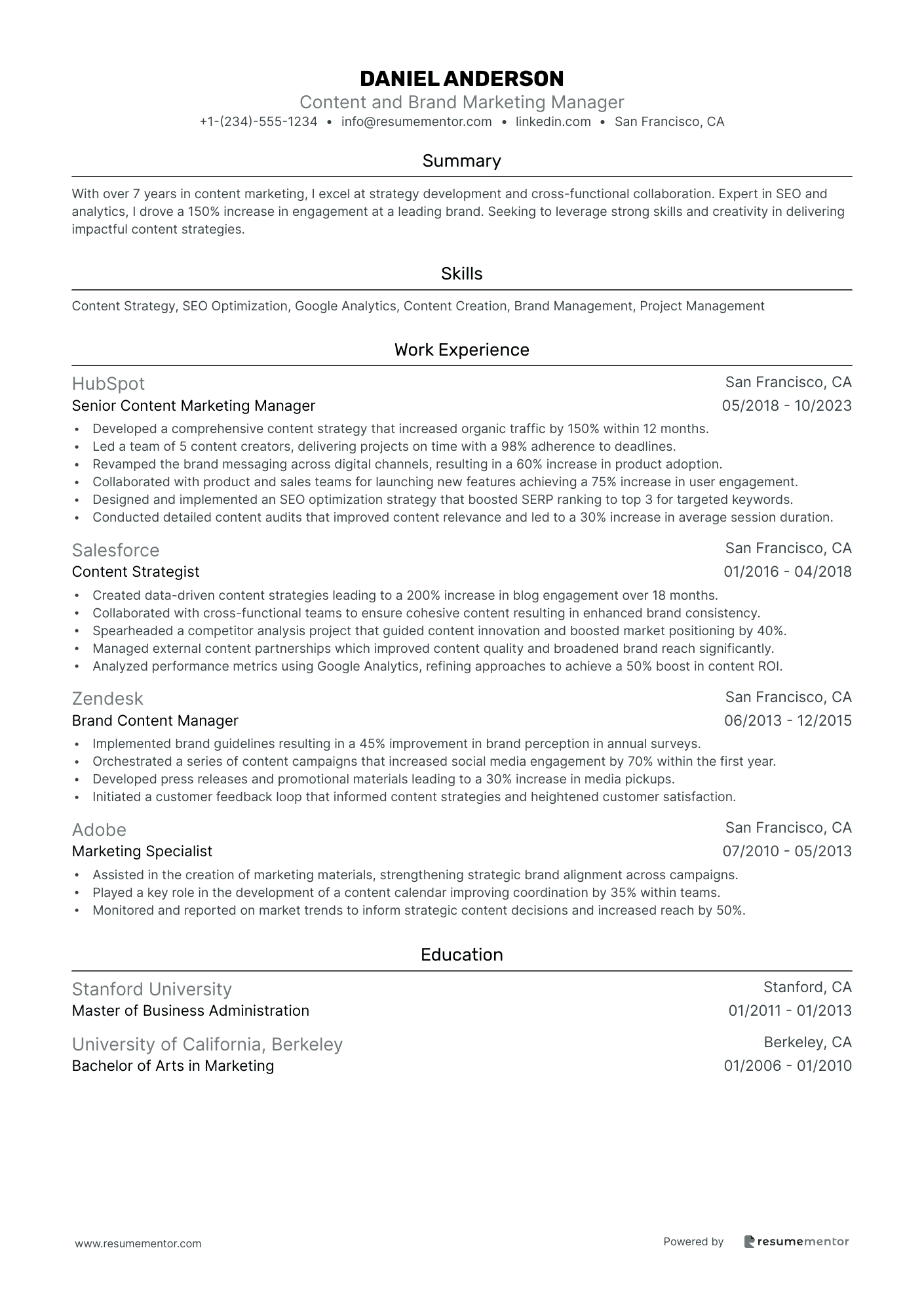 Content and Brand Marketing Manager
