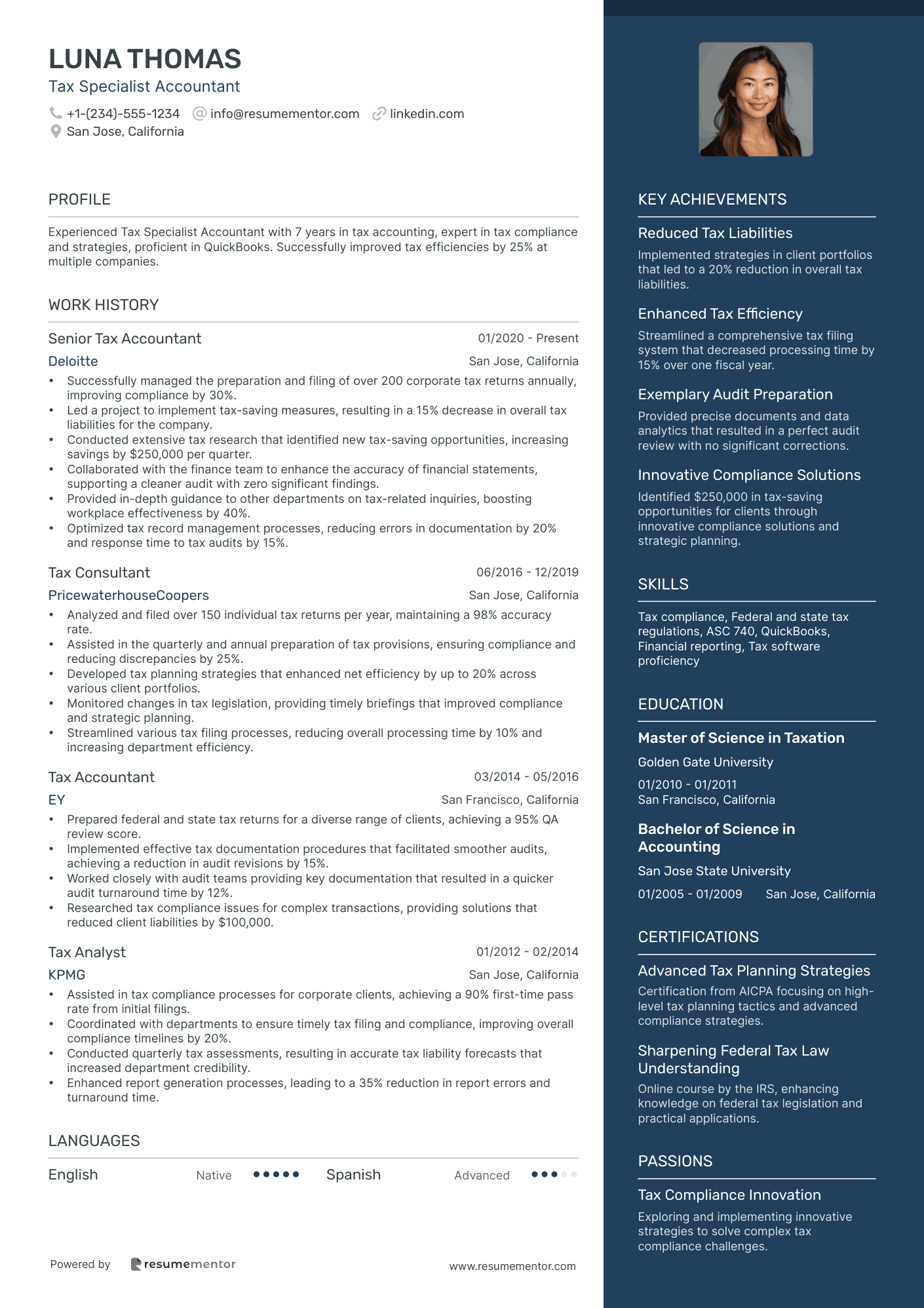 Tax Specialist Accountant