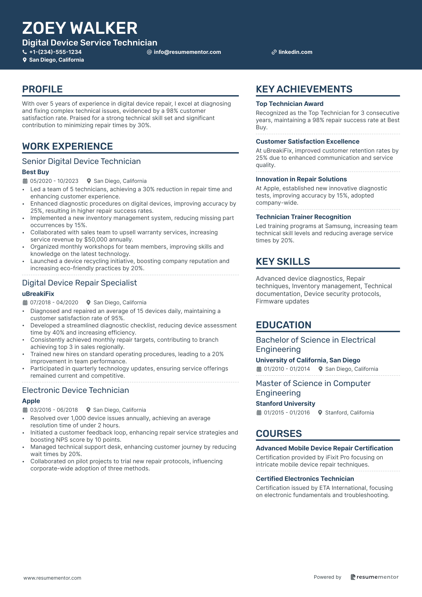 Digital Device Service Technician