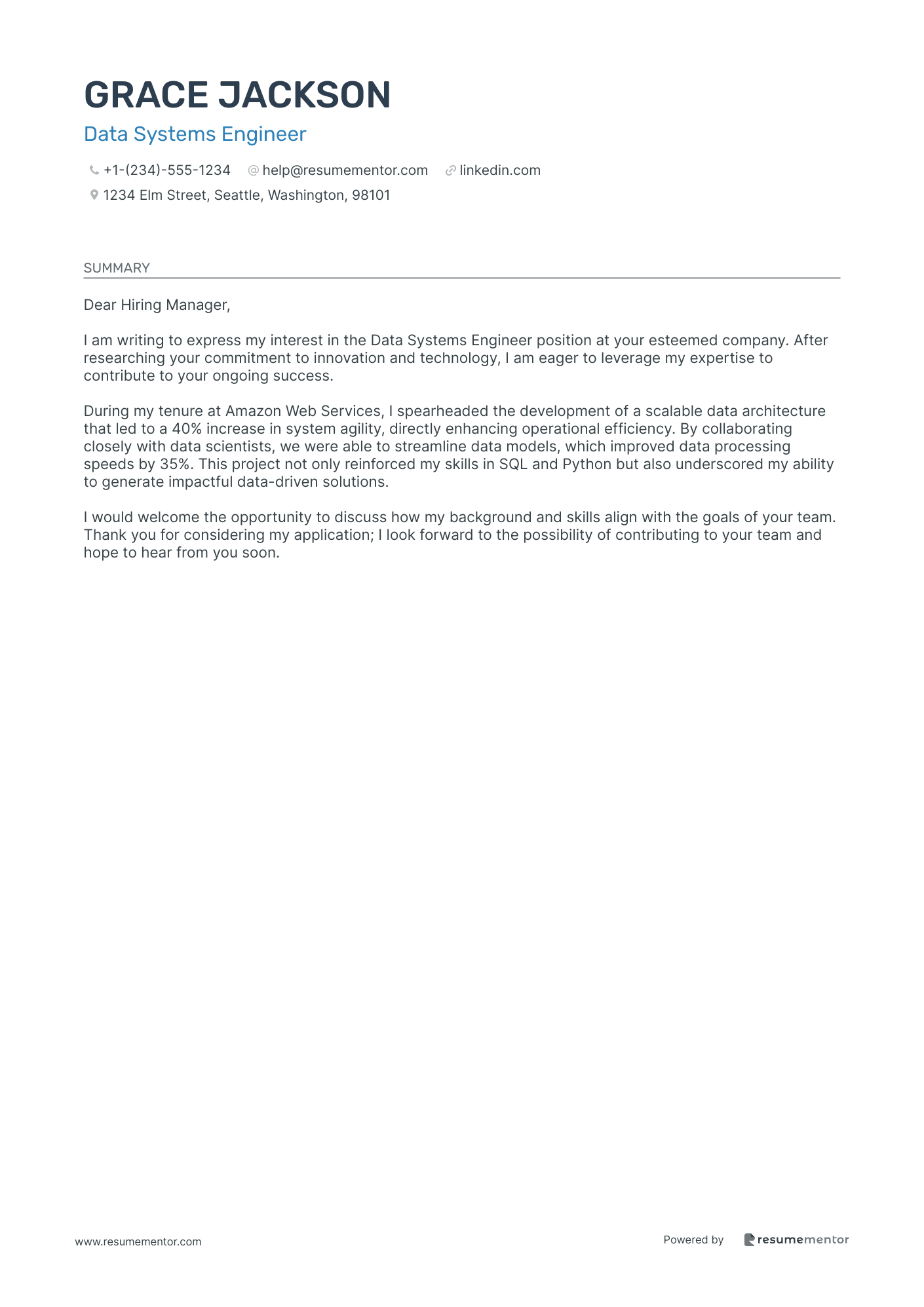 Data Systems Engineer