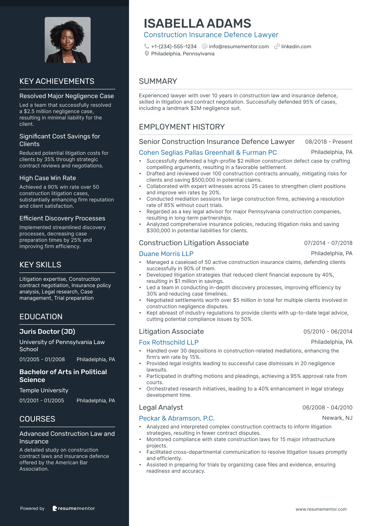 Construction Insurance Defence Lawyer