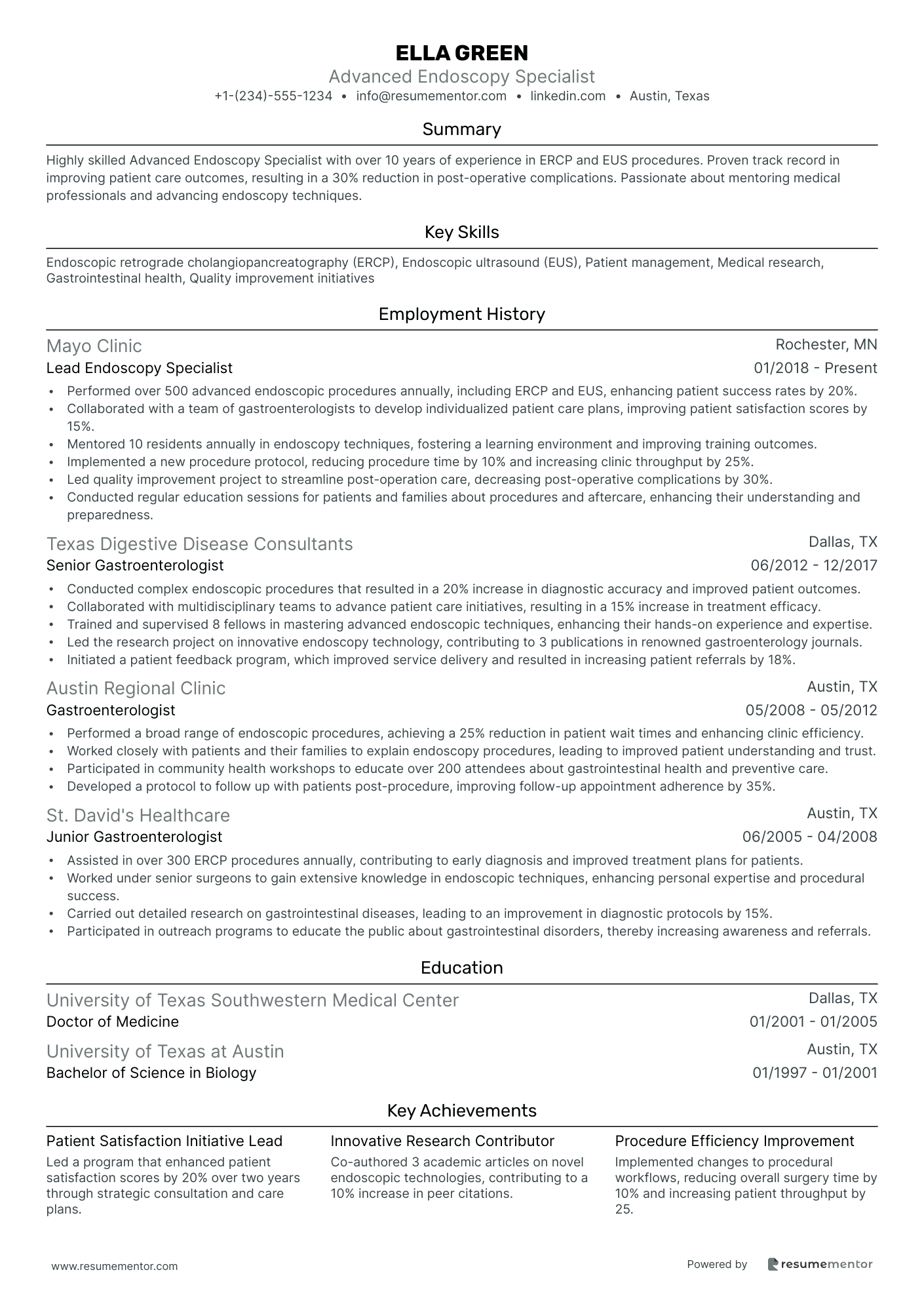 Advanced Endoscopy Specialist