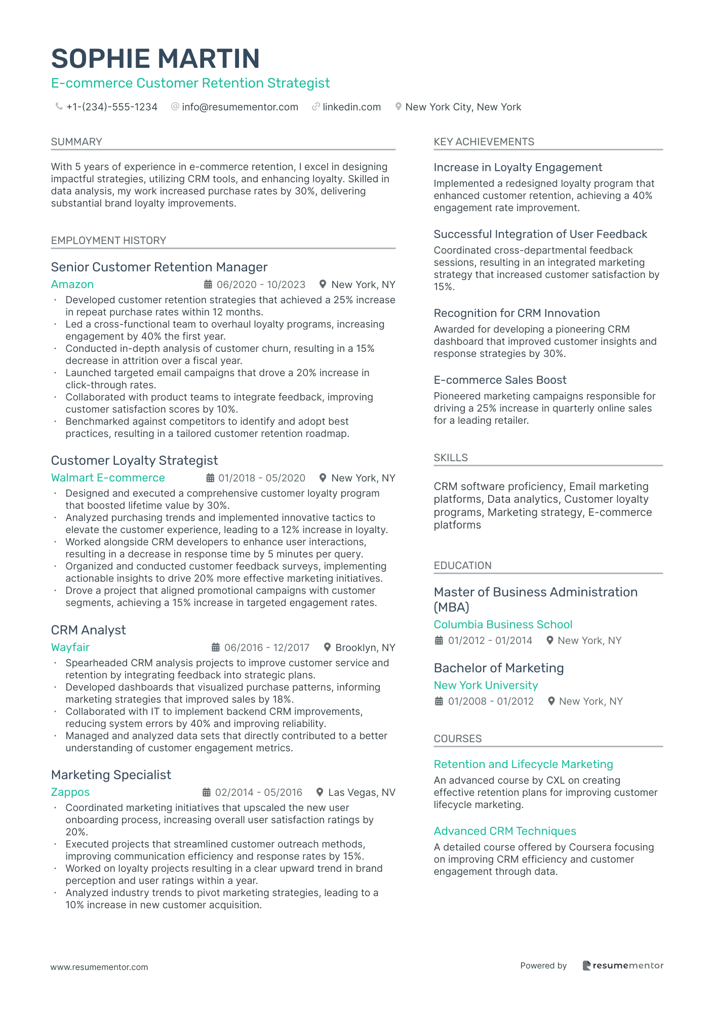 E commerce Customer Retention Strategist