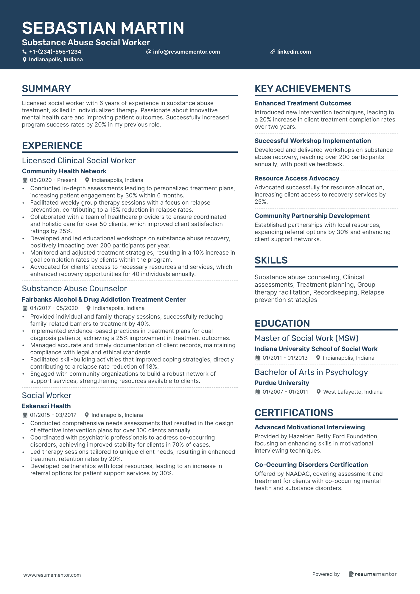 Substance Abuse Social Worker