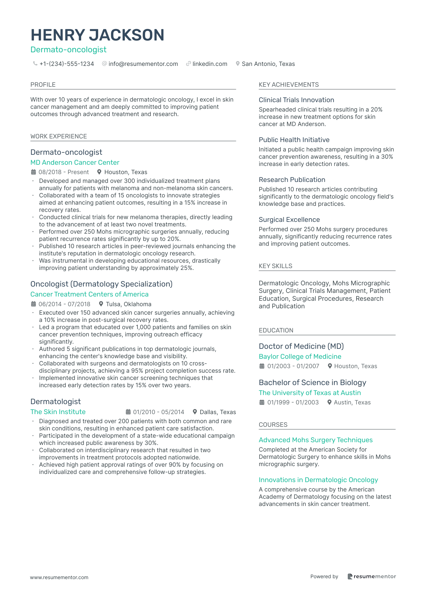 Dermato oncologist