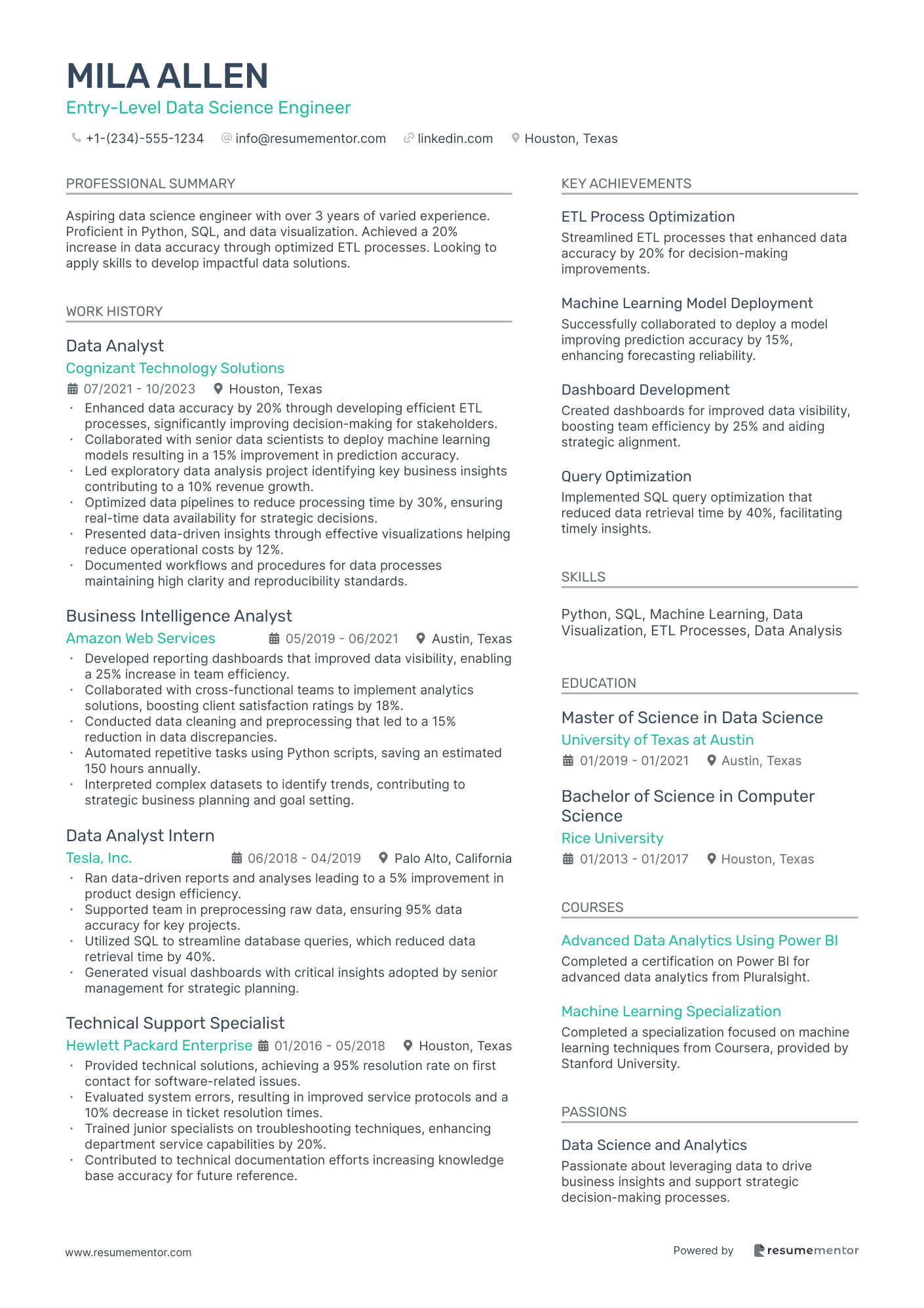 Entry Level Data Science Engineer