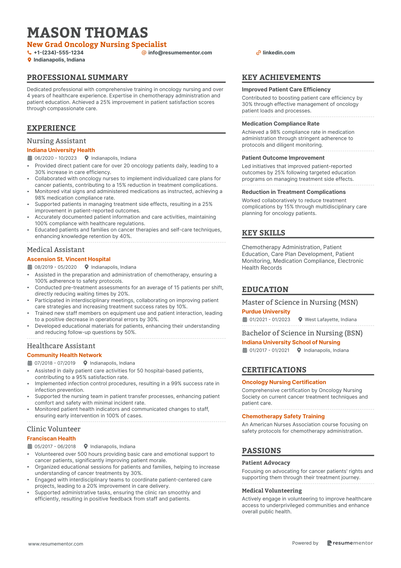 New Grad Oncology Nursing Specialist