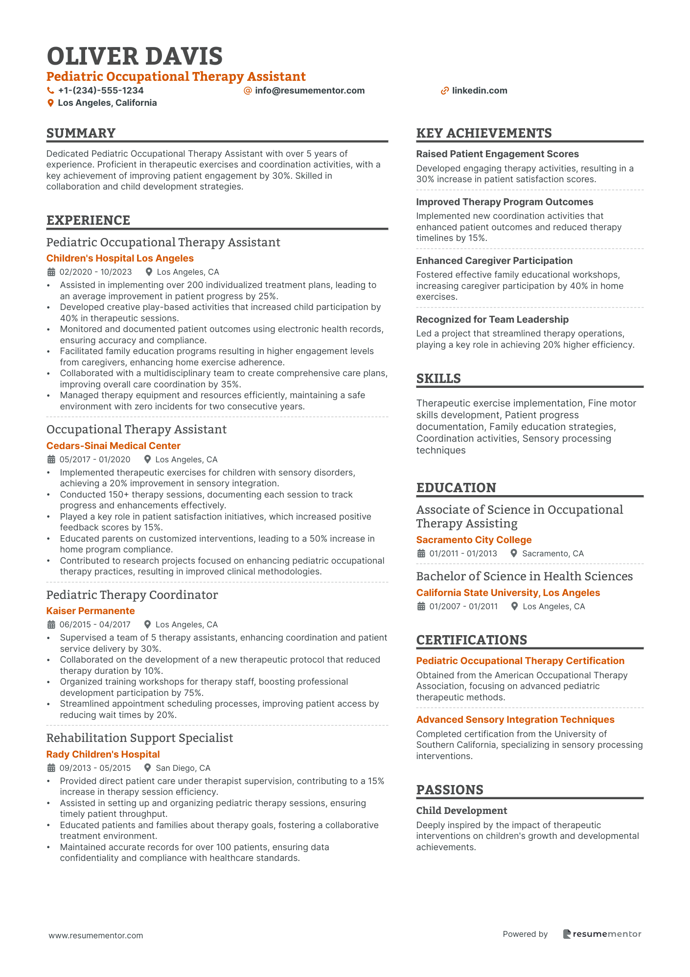 Pediatric Occupational Therapy Assistant