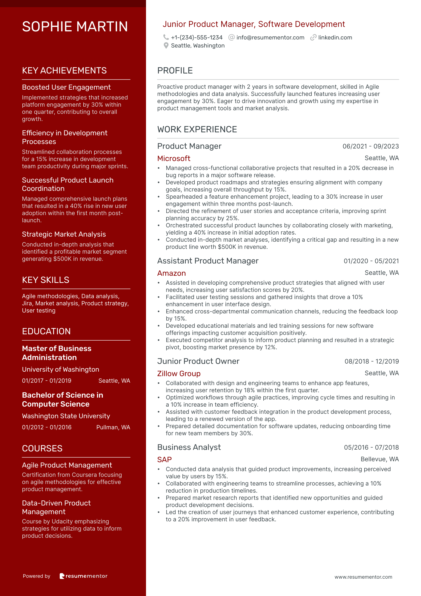 Junior Product Manager, Software Development