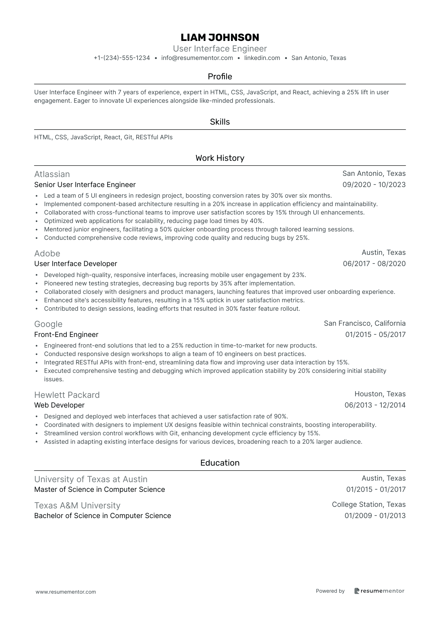 User Interface Engineer