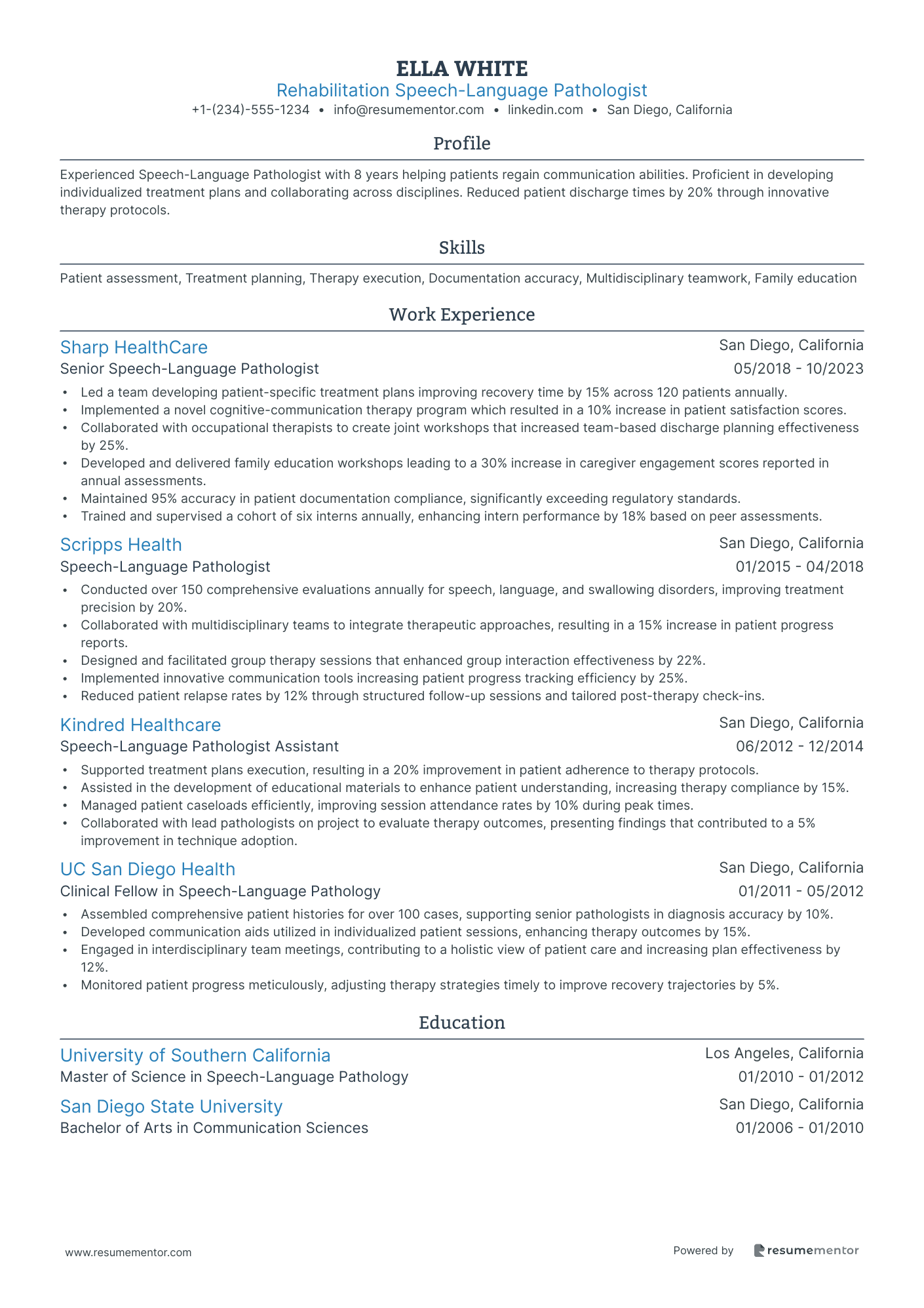 Rehabilitation Speech Language Pathologist
