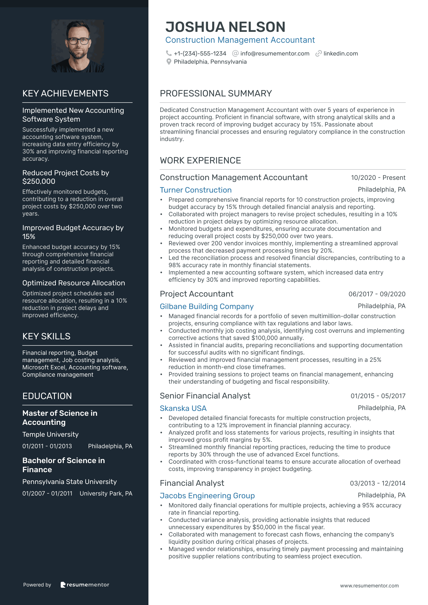 Construction Management Accountant