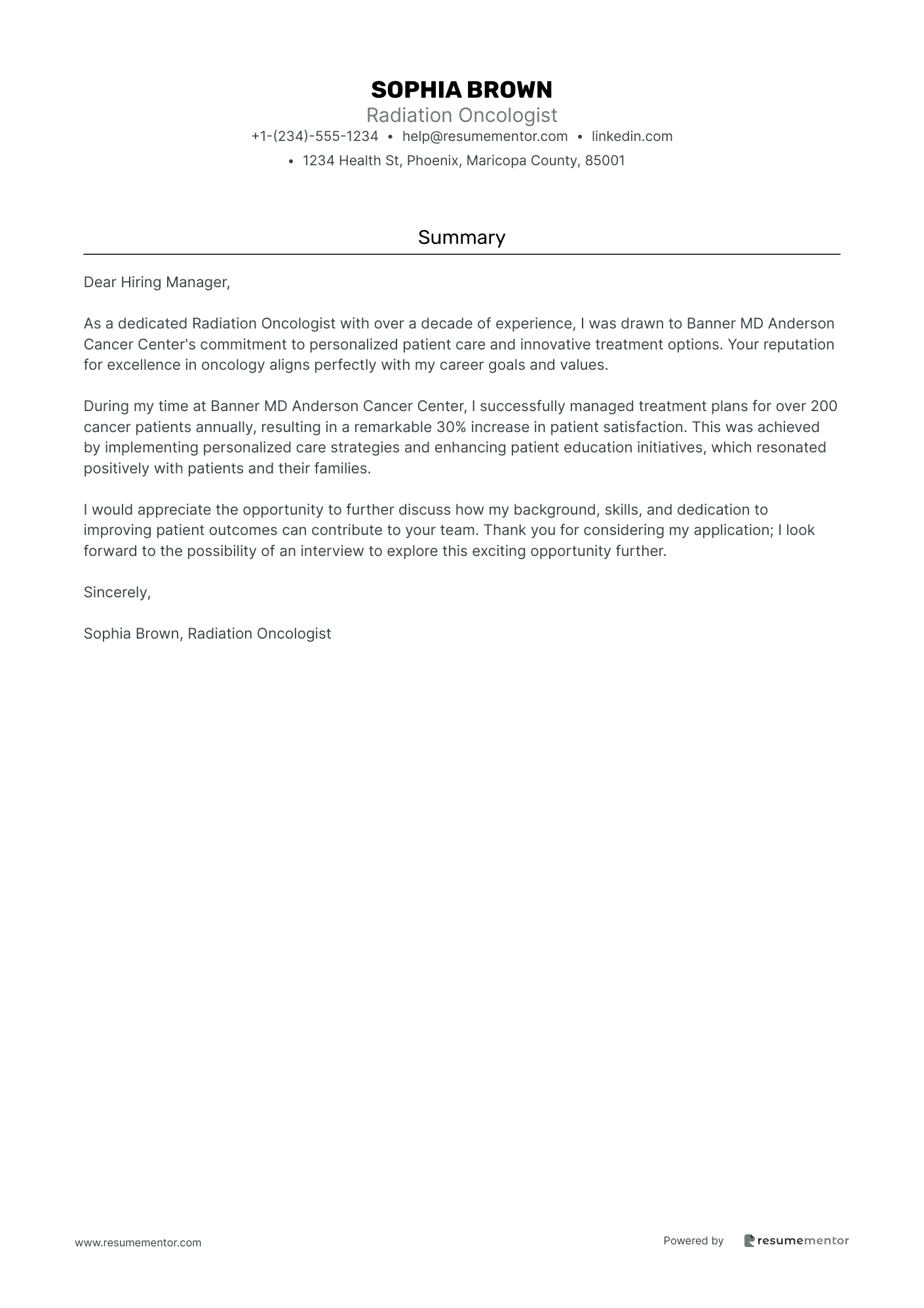 Radiation Oncologist