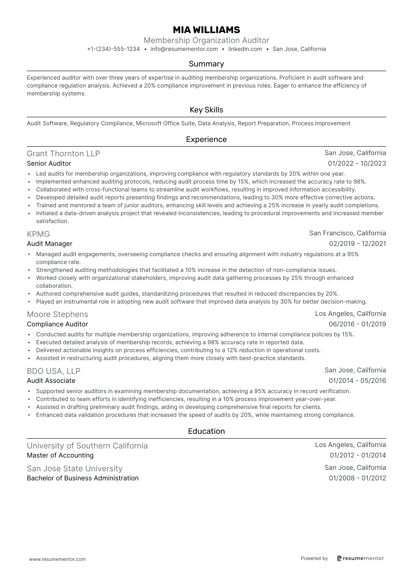 Membership Organization Auditor
