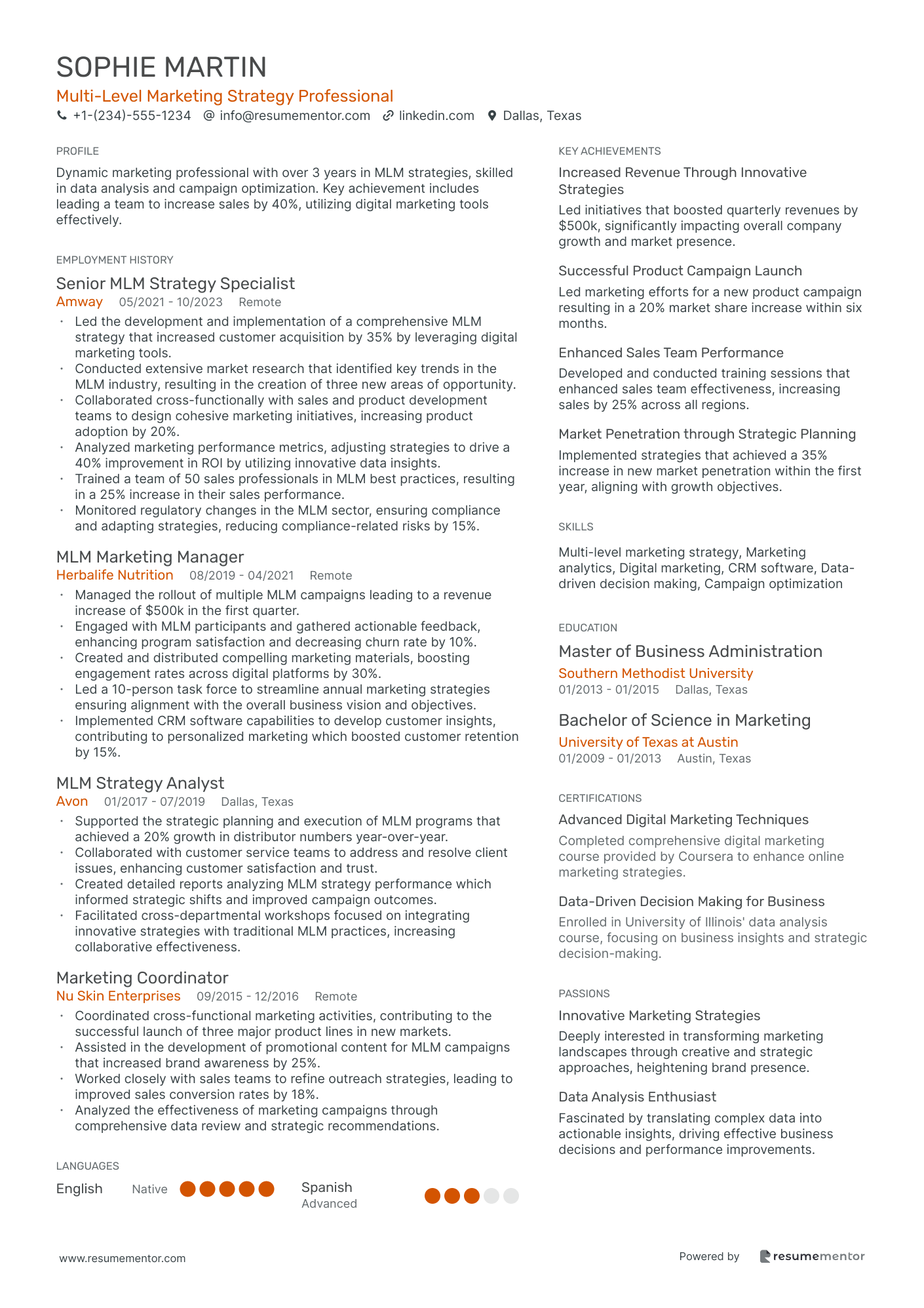 Multi Level Marketing Strategy Professional