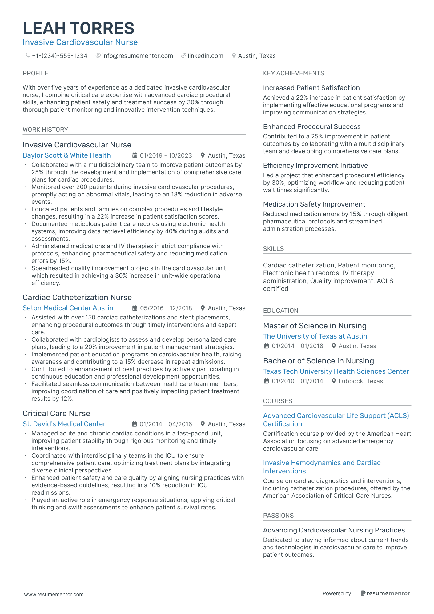 Invasive Cardiovascular Nurse