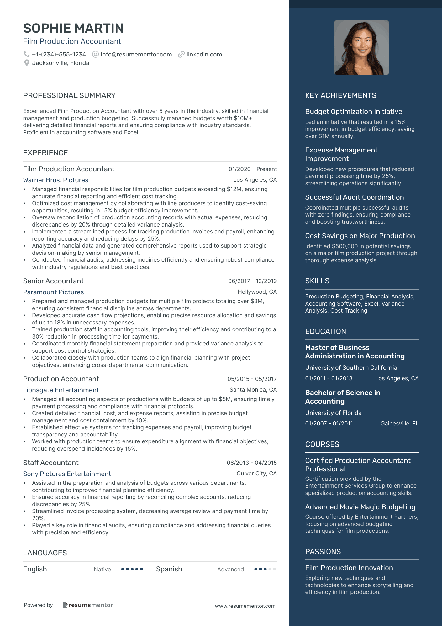 Film Production Accountant
