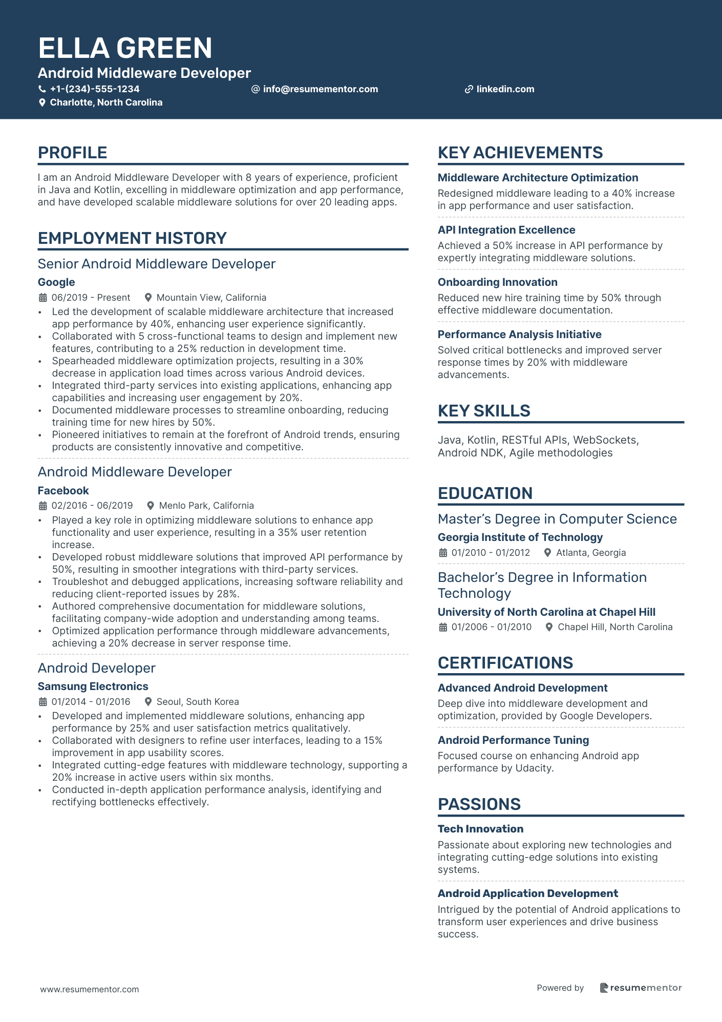 Android Middleware Developer
