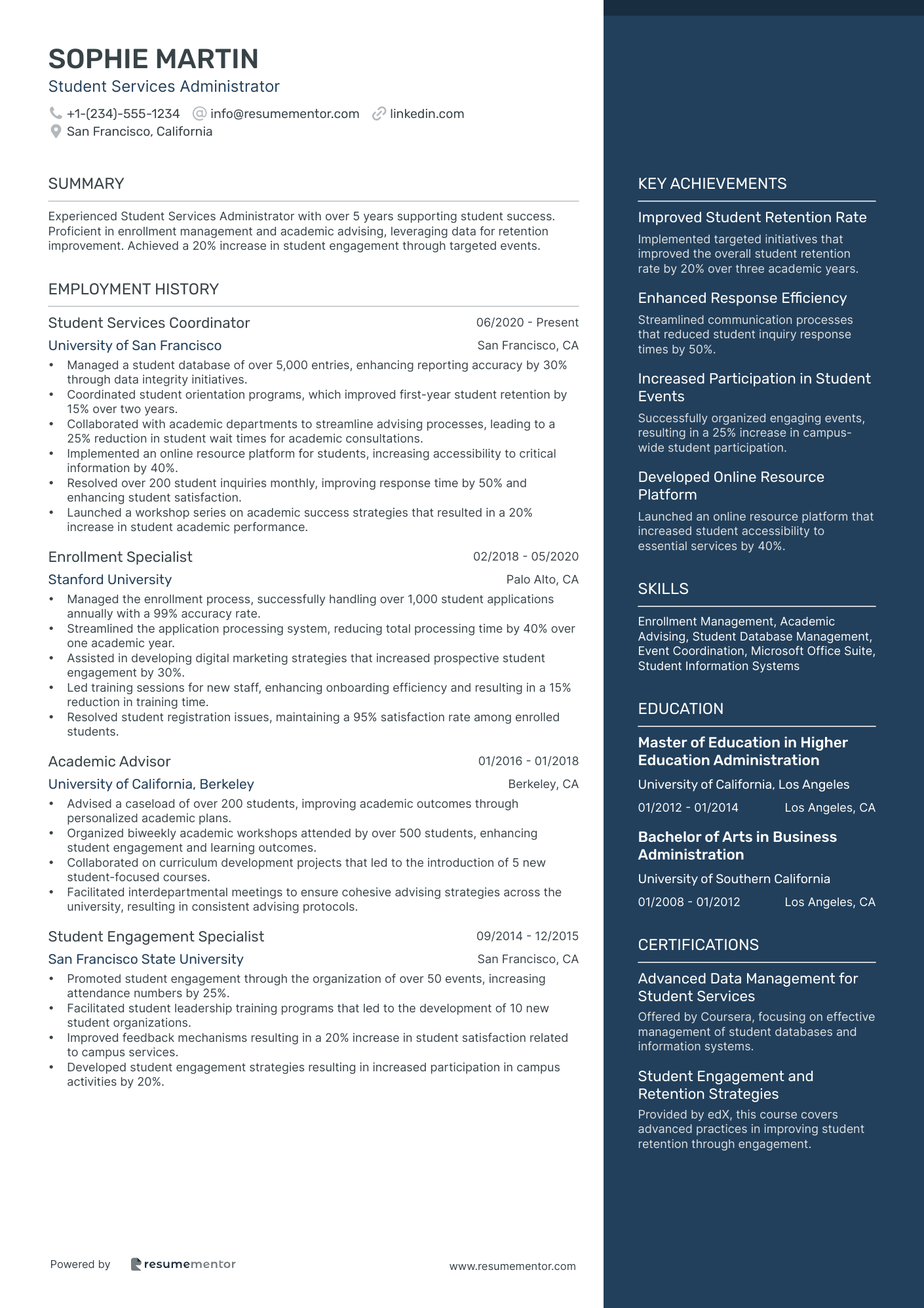 Student Services Administrator