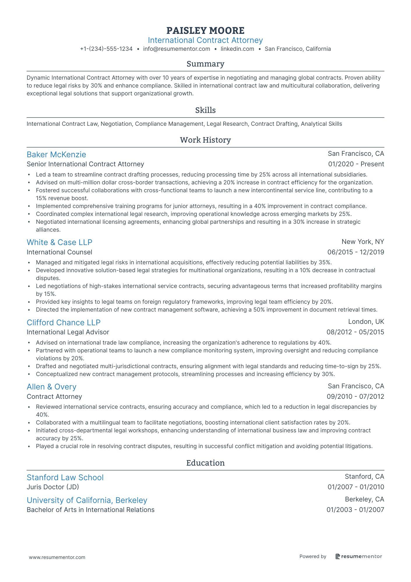 International Contract Attorney